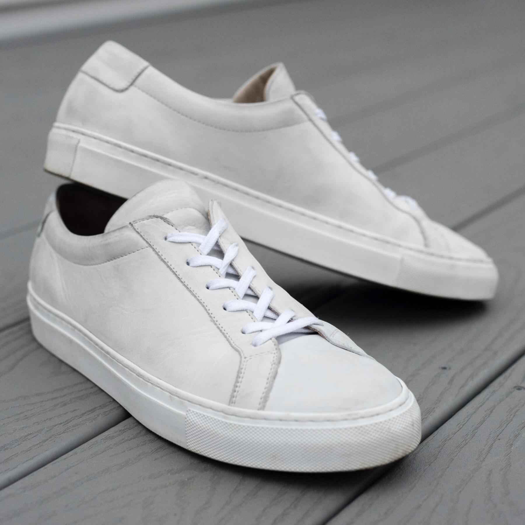 gustin ivory nubuck low top