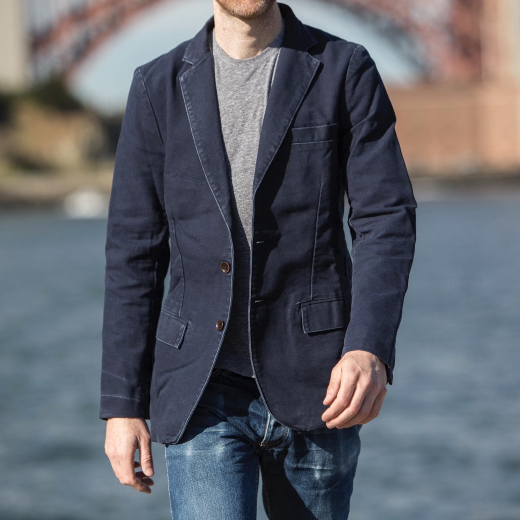gustin blazer - navy canvas