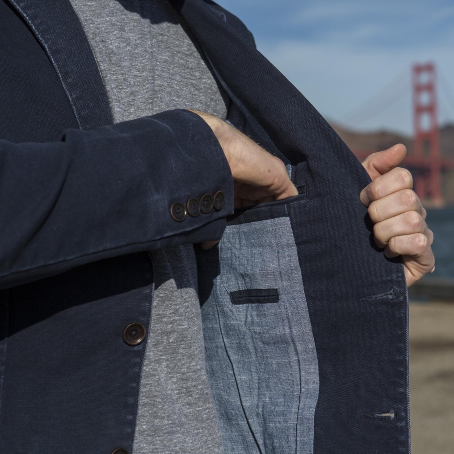 gustin blazer - navy canvas
