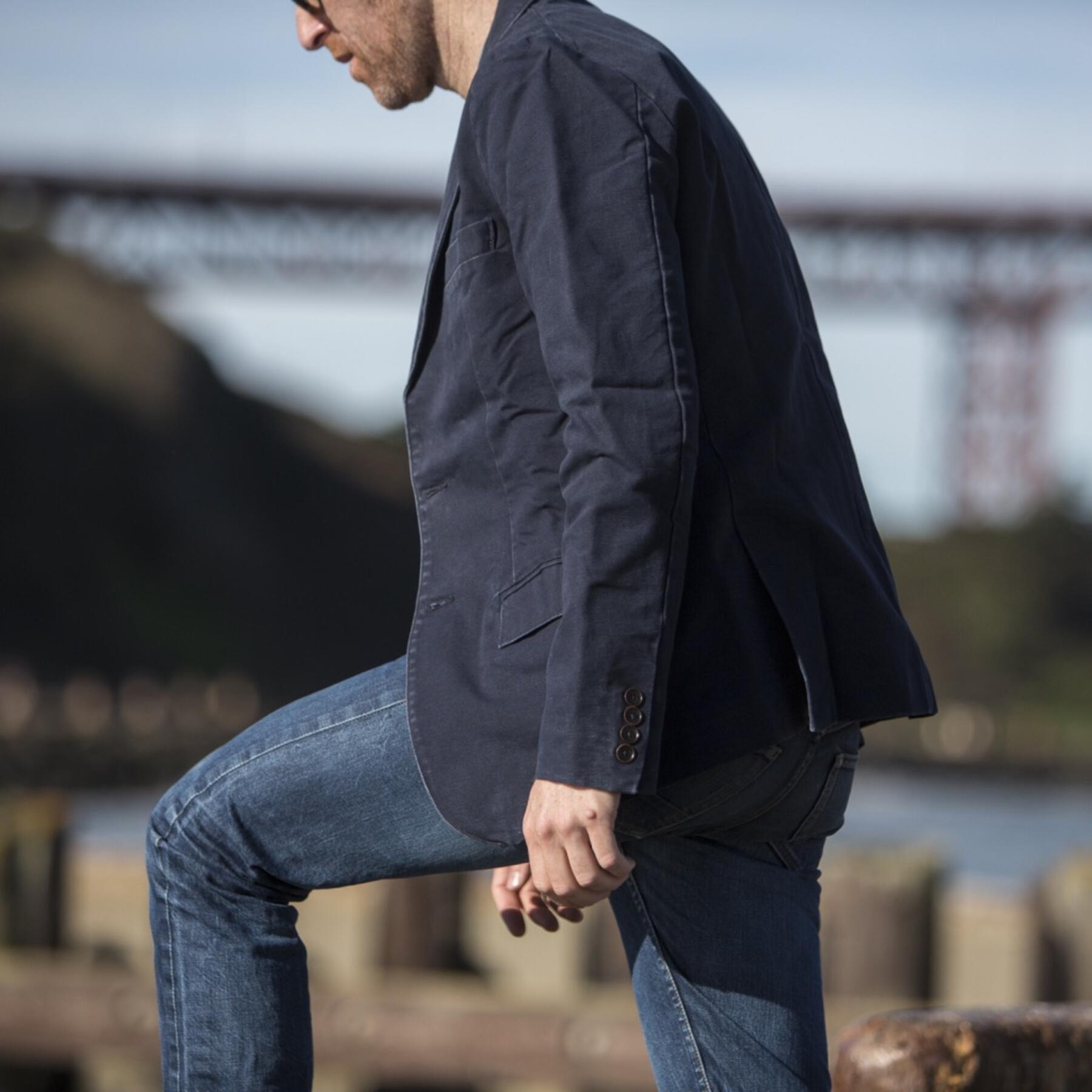 gustin blazer - navy canvas