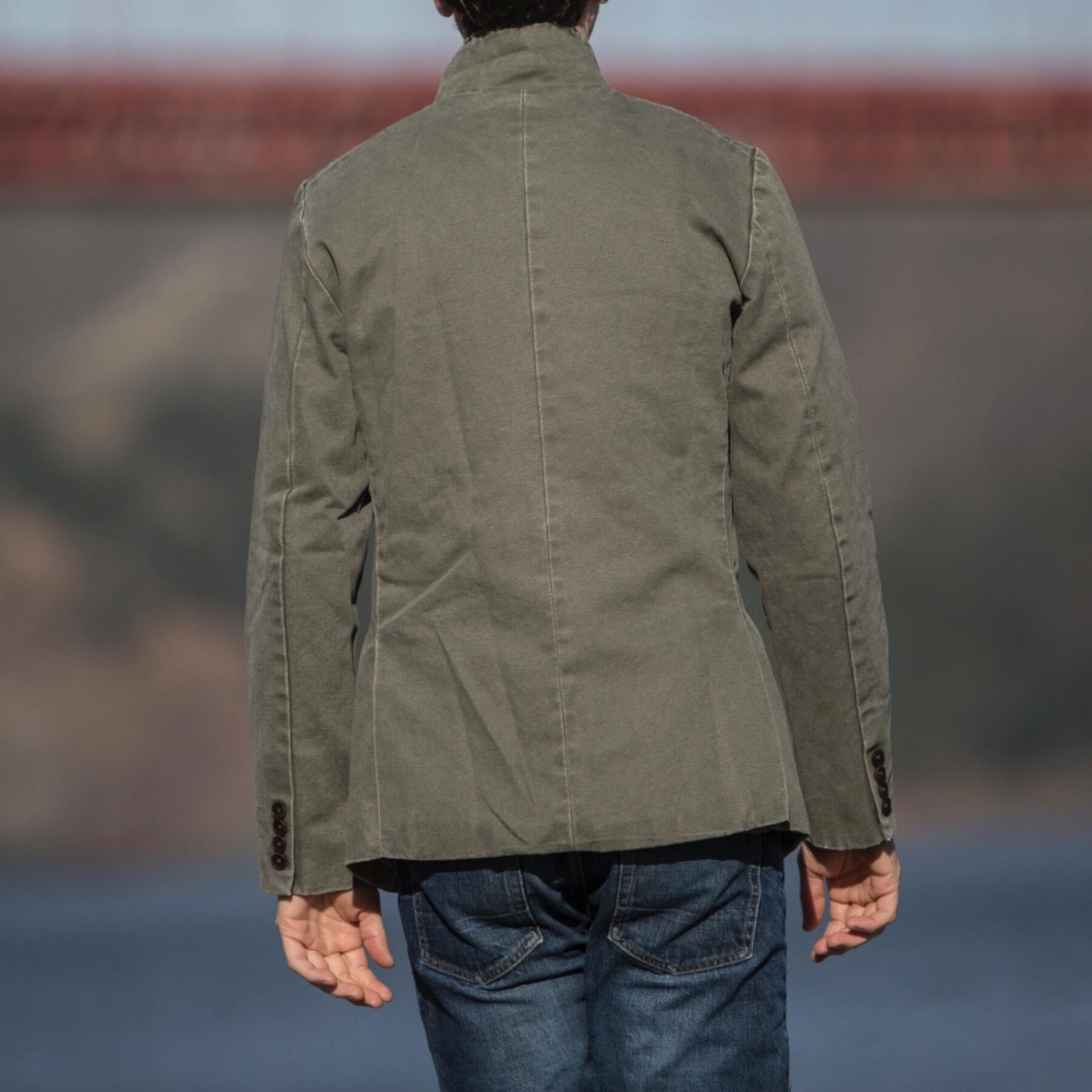 gustin blazer - army green canvas