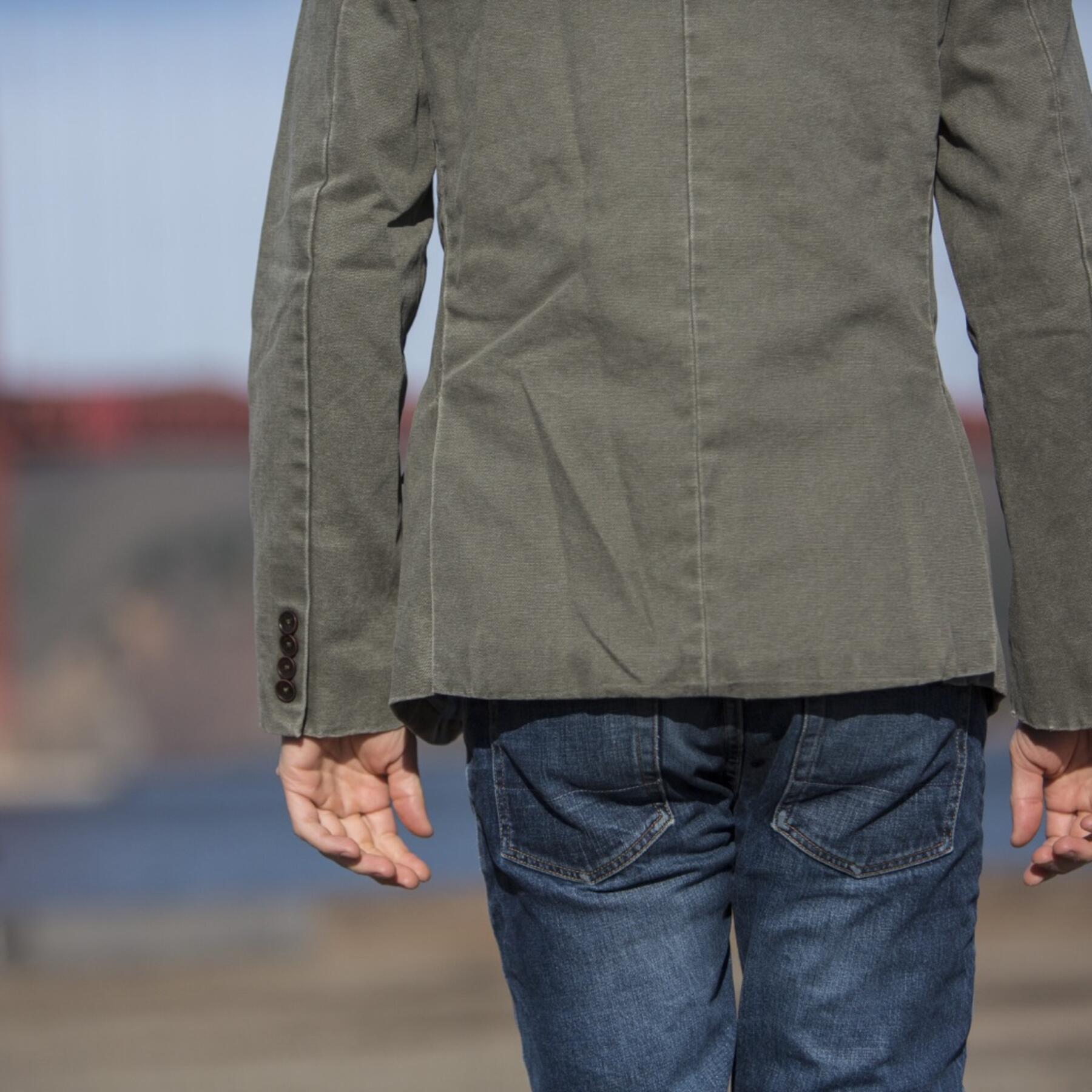 gustin blazer - army green canvas