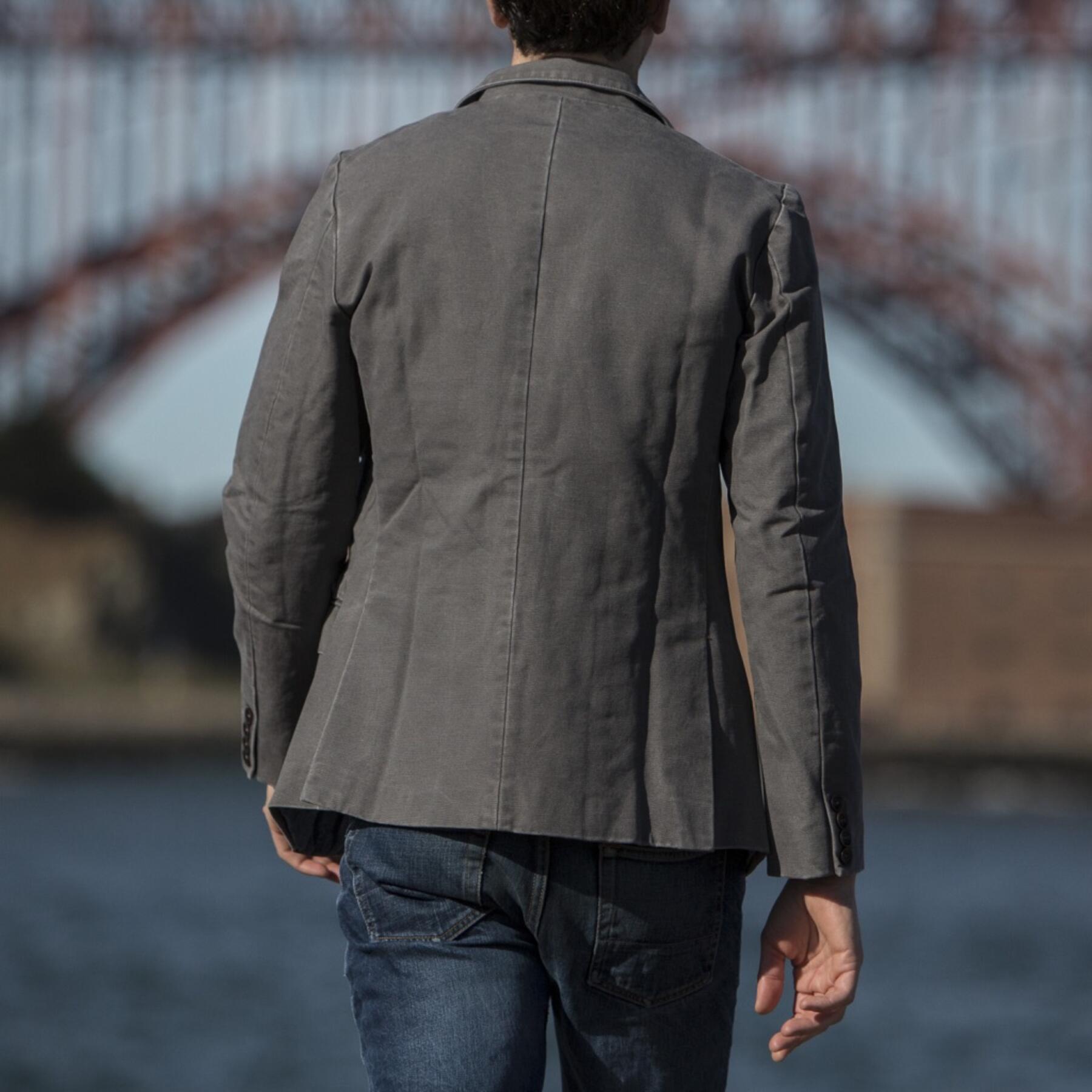 gustin blazer - grey canvas