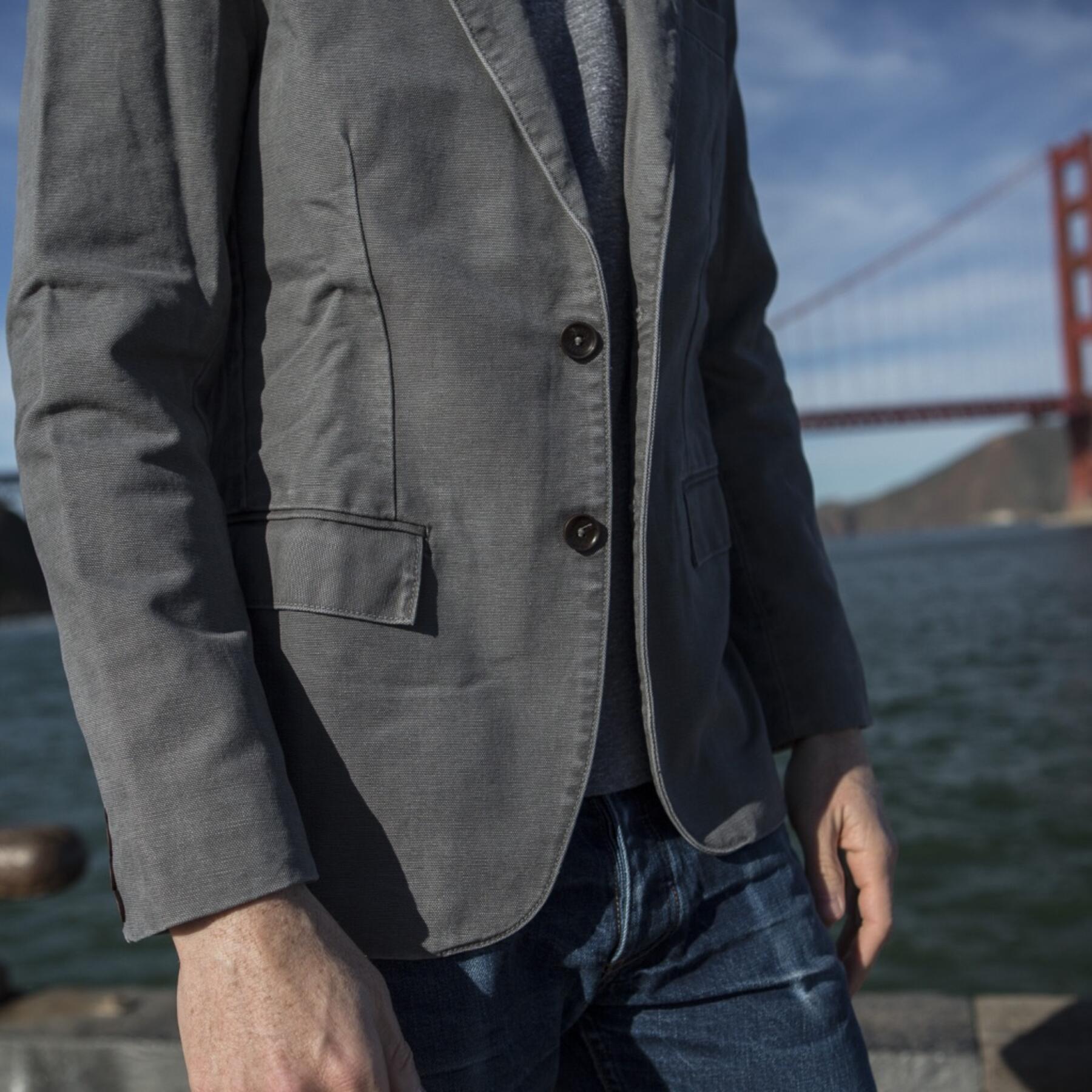 gustin blazer - grey canvas