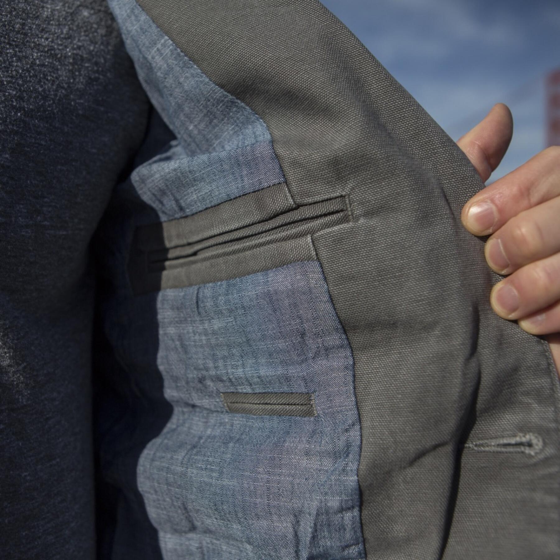 gustin blazer - grey canvas