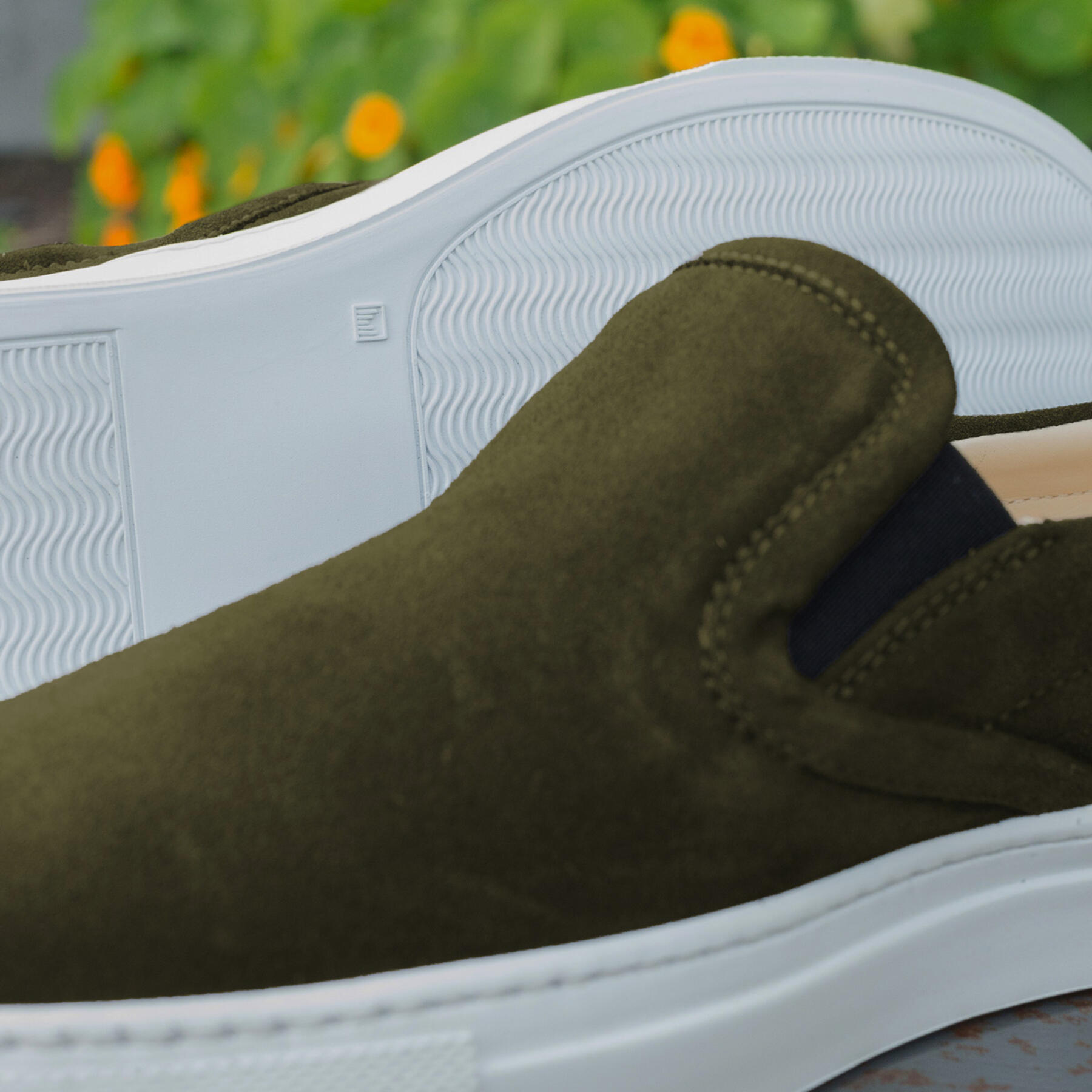 gustin olive slip on