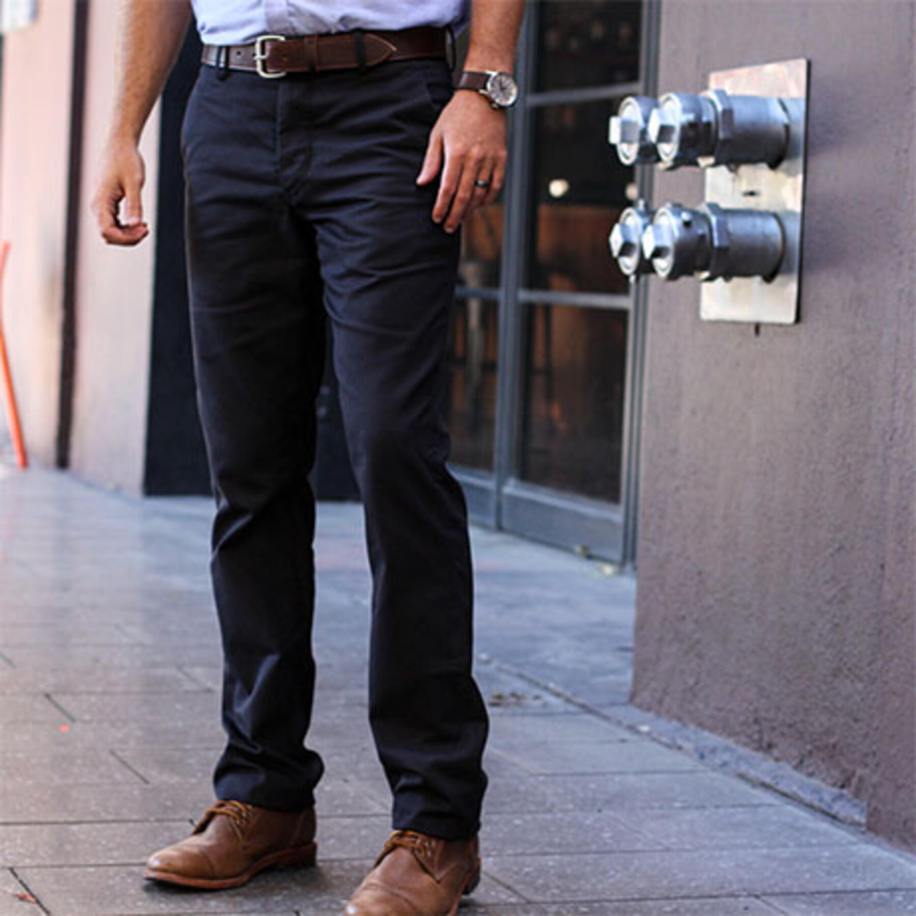 gustin #109 khaki open herringbone