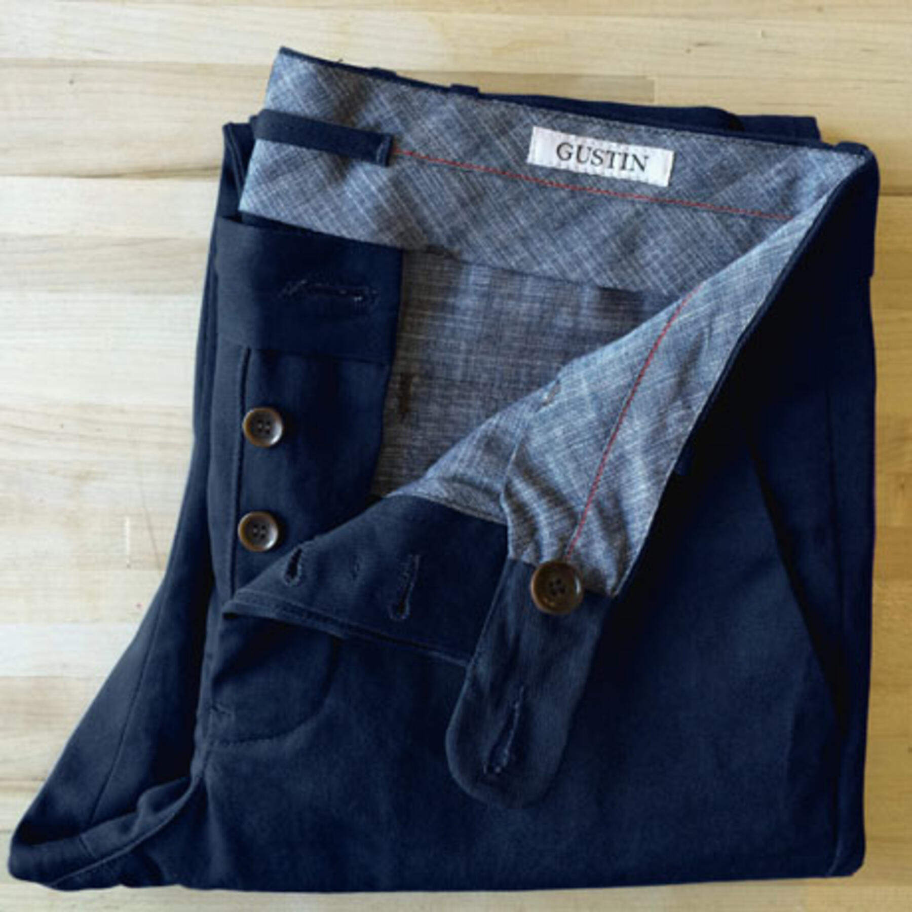 gustin #109 khaki open herringbone