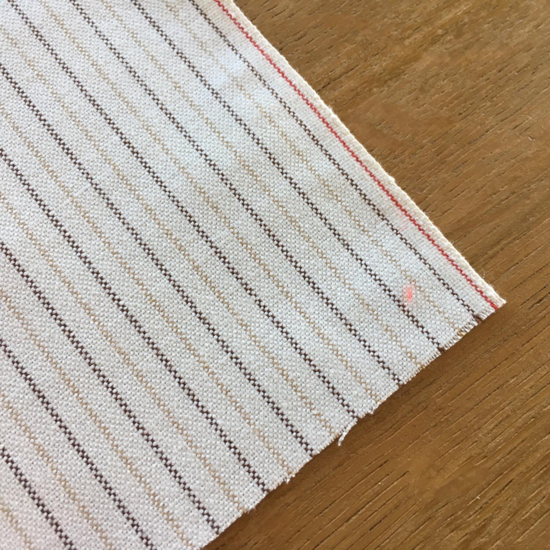 gustin #476 cream stripe selvedge