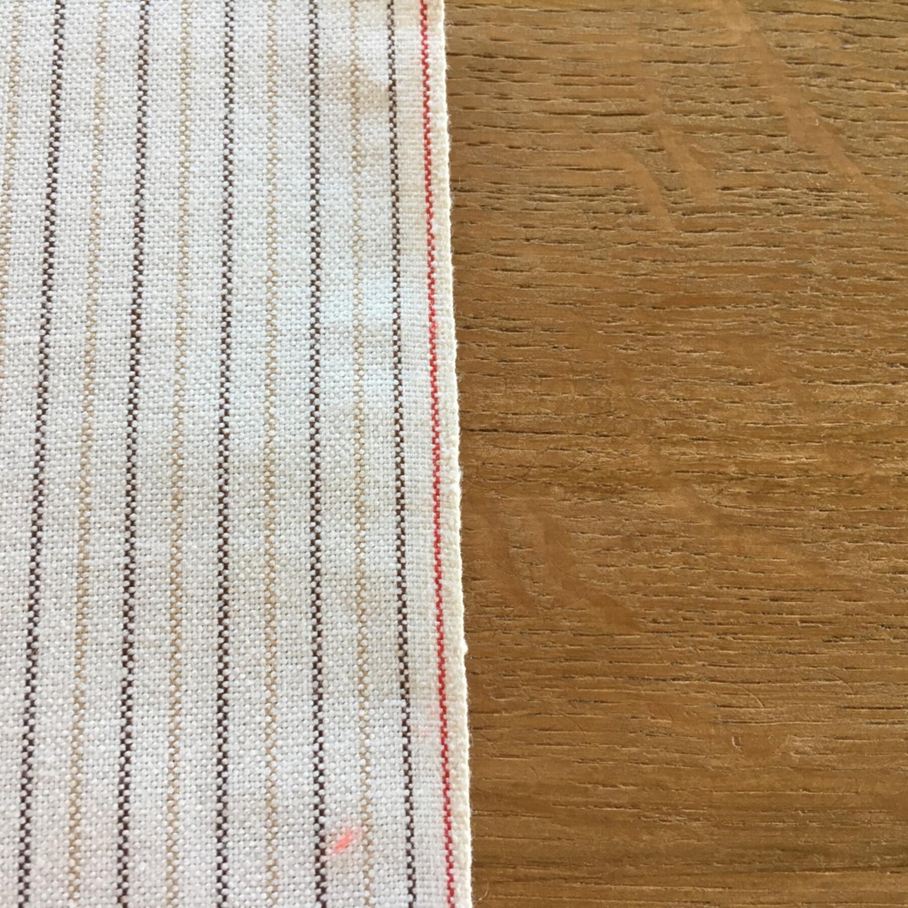 gustin #476 cream stripe selvedge