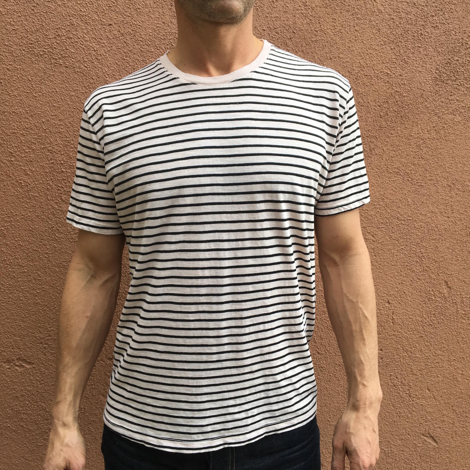 gustin striped t-shirt 3 pack (ivory, aquamarine, faded grey)