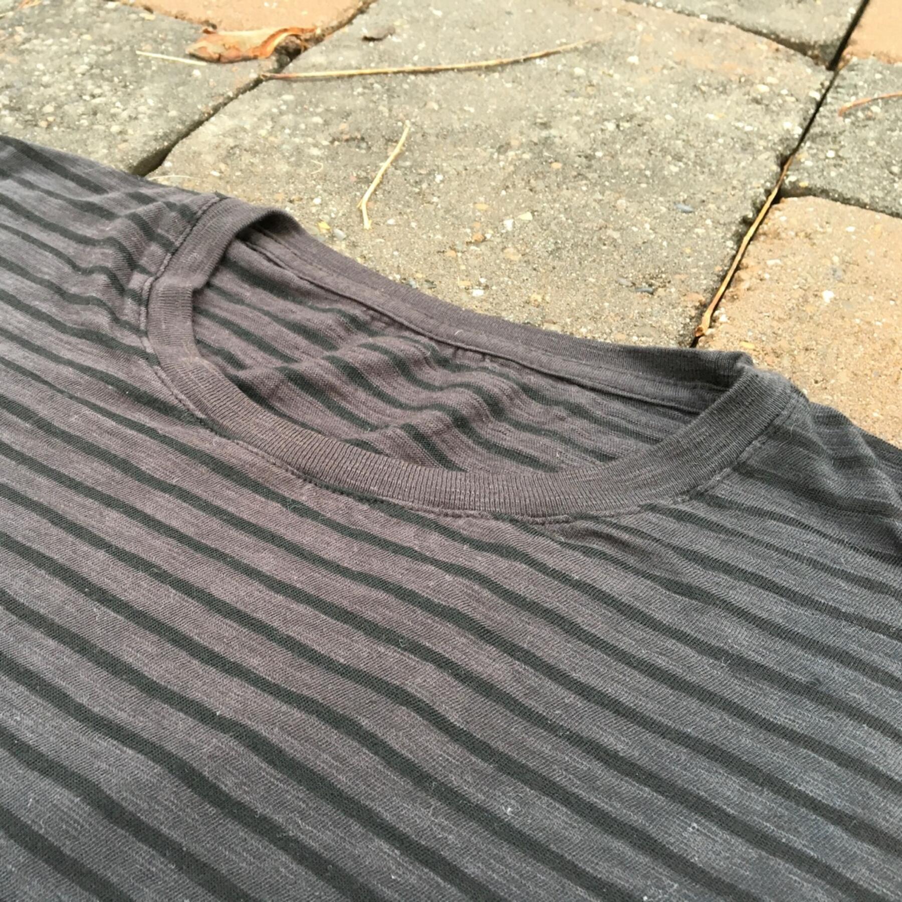 gustin slub striped t-shirt 2pk (white, black)