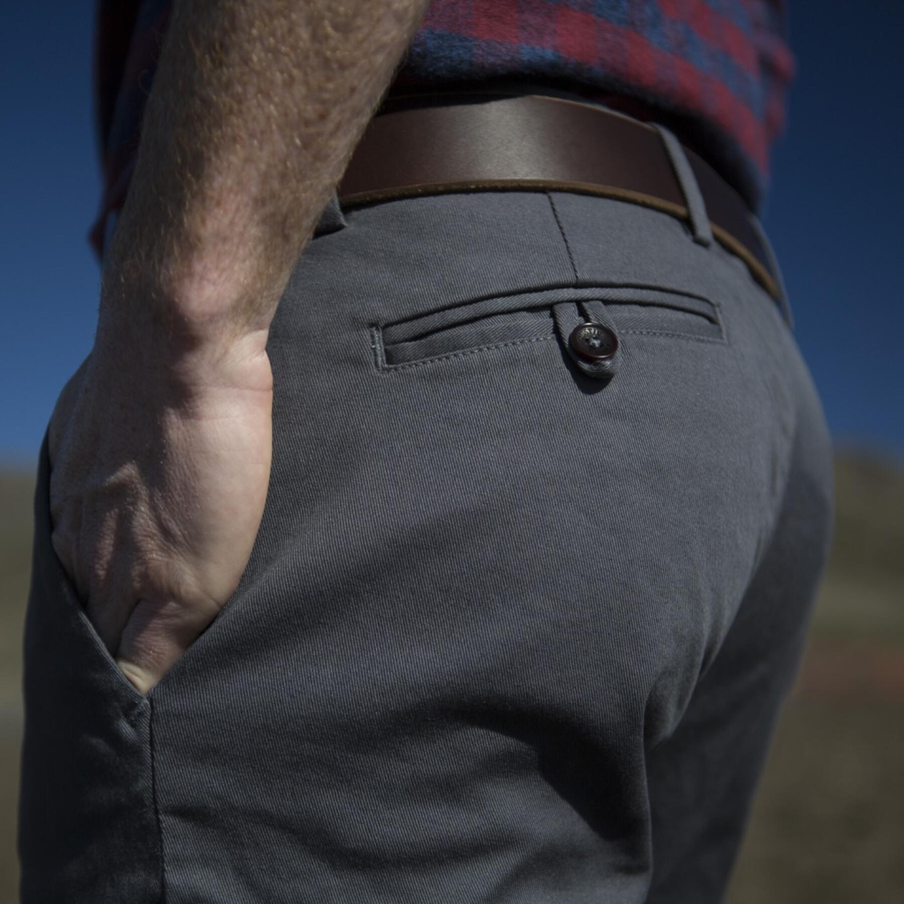 gustin #111 silver stretch chino