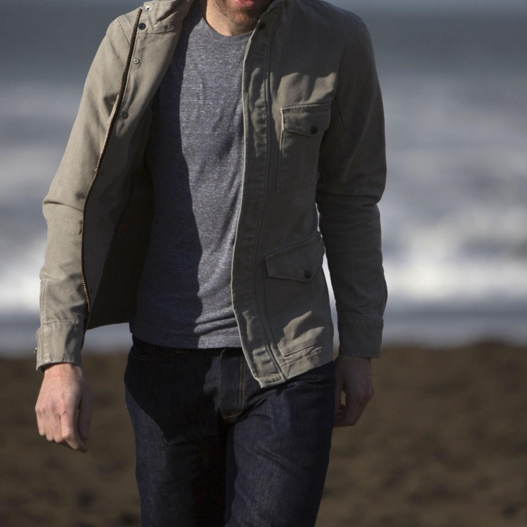 gustin field jacket - usa desert canvas