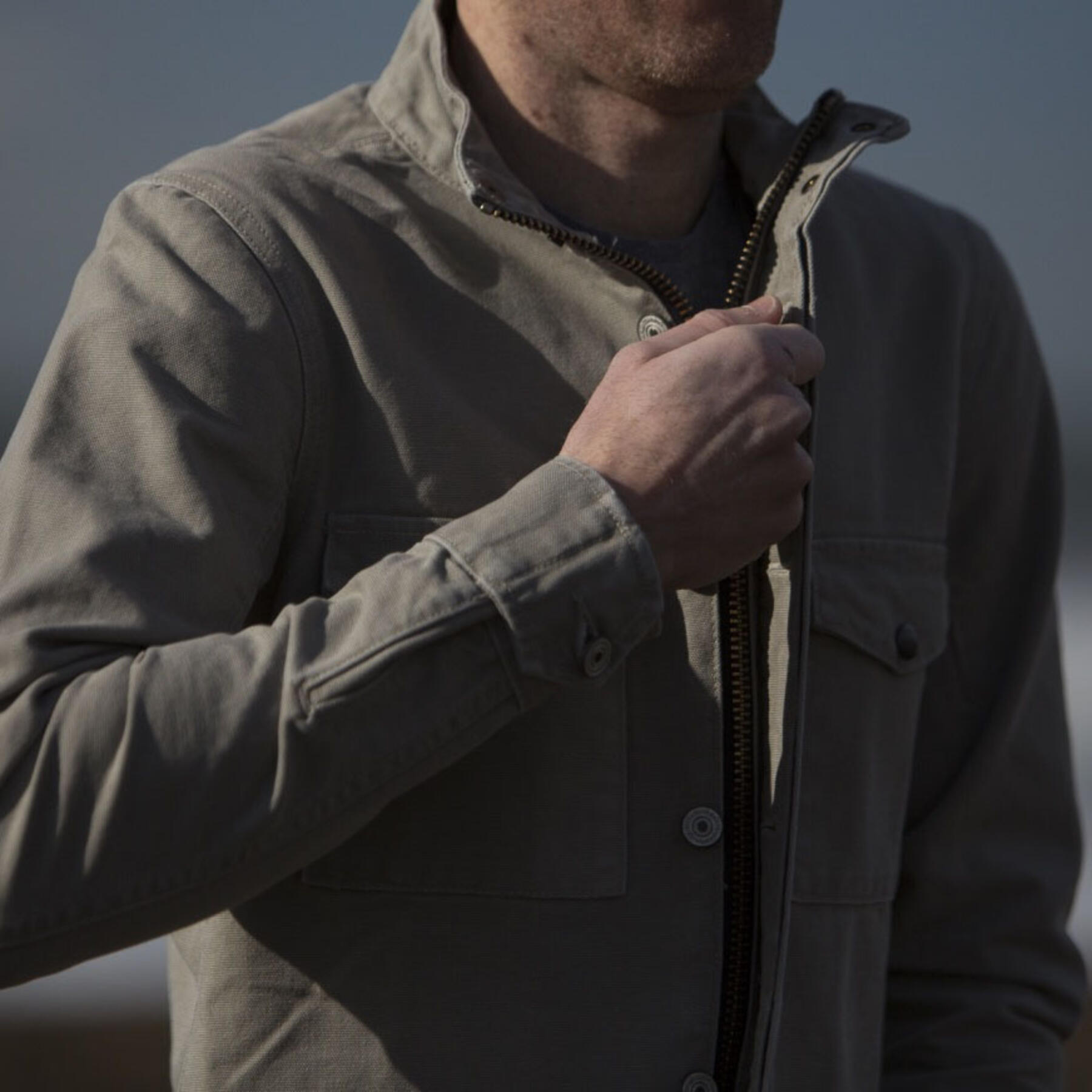 gustin field jacket - usa desert canvas