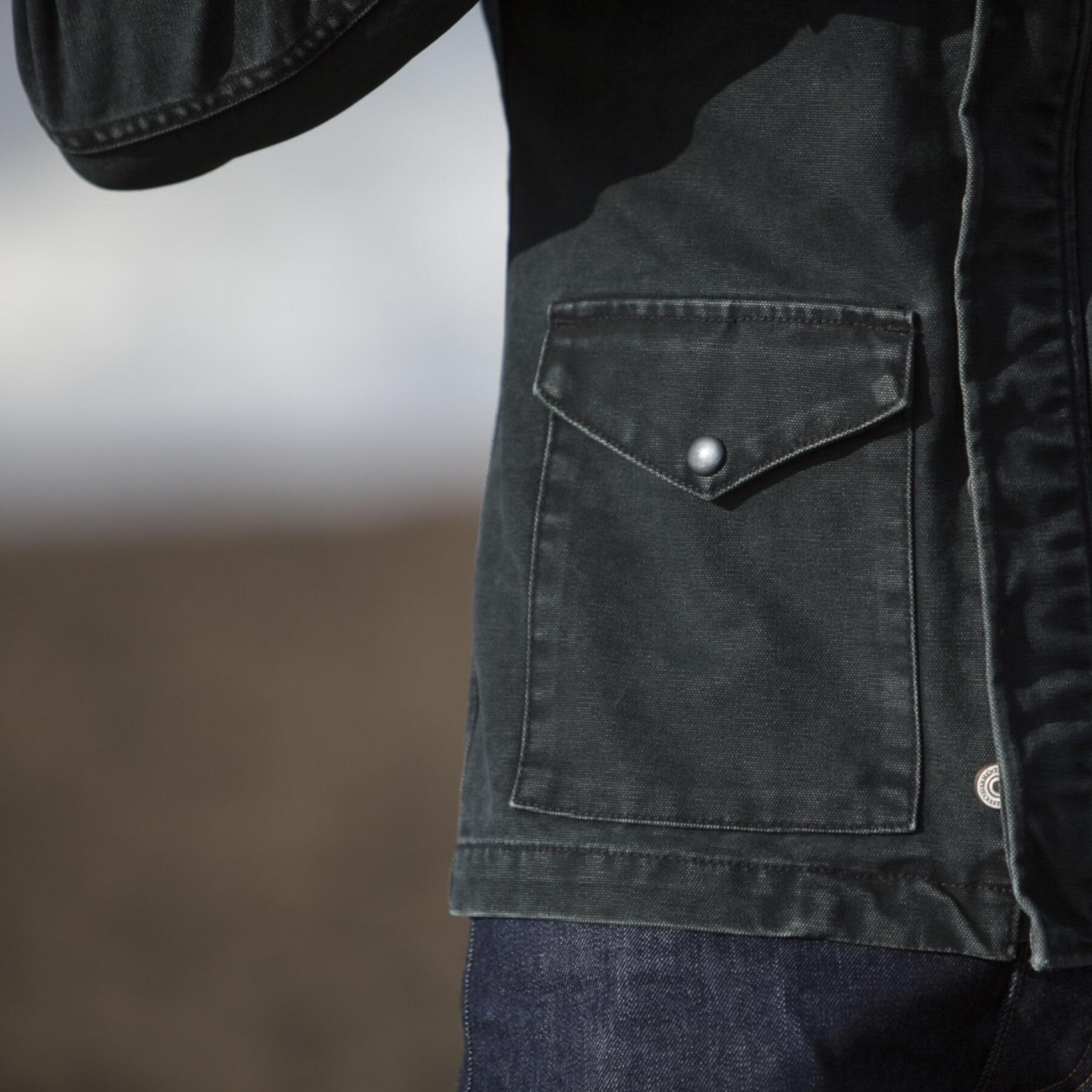 gustin field jacket - usa black canvas