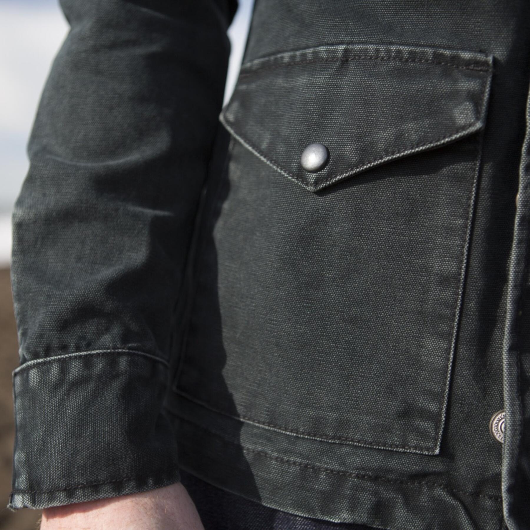 gustin field jacket - usa black canvas
