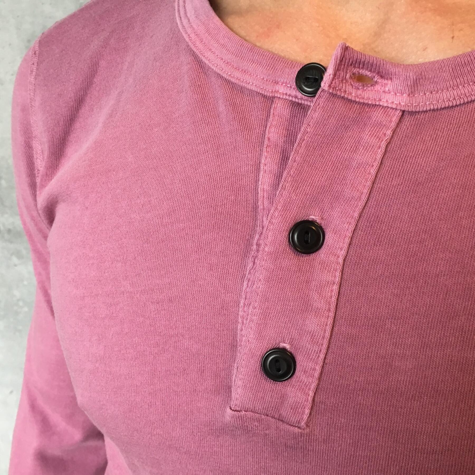 gustin usa pigment dyed henley faded rose