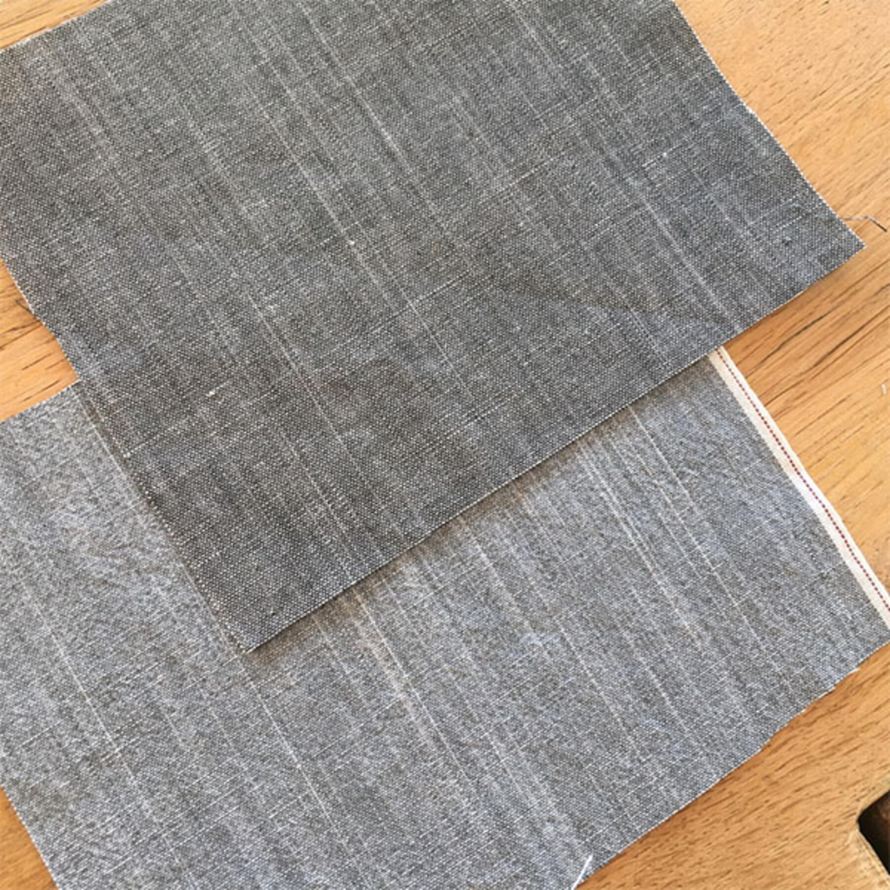 gustin #480 stone selvedge chambray