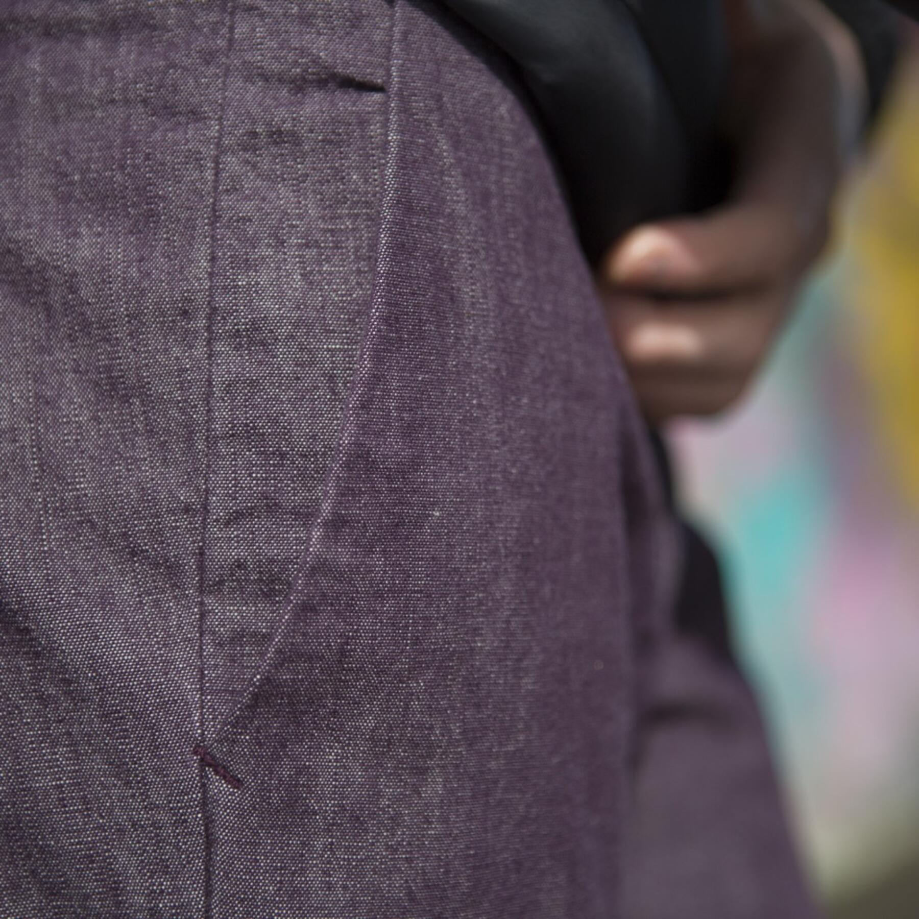 gustin #118 purple chambray chino