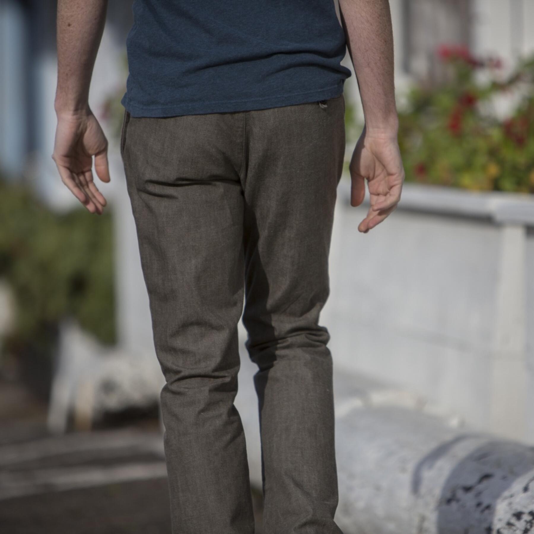 gustin #115 olive chambray chino
