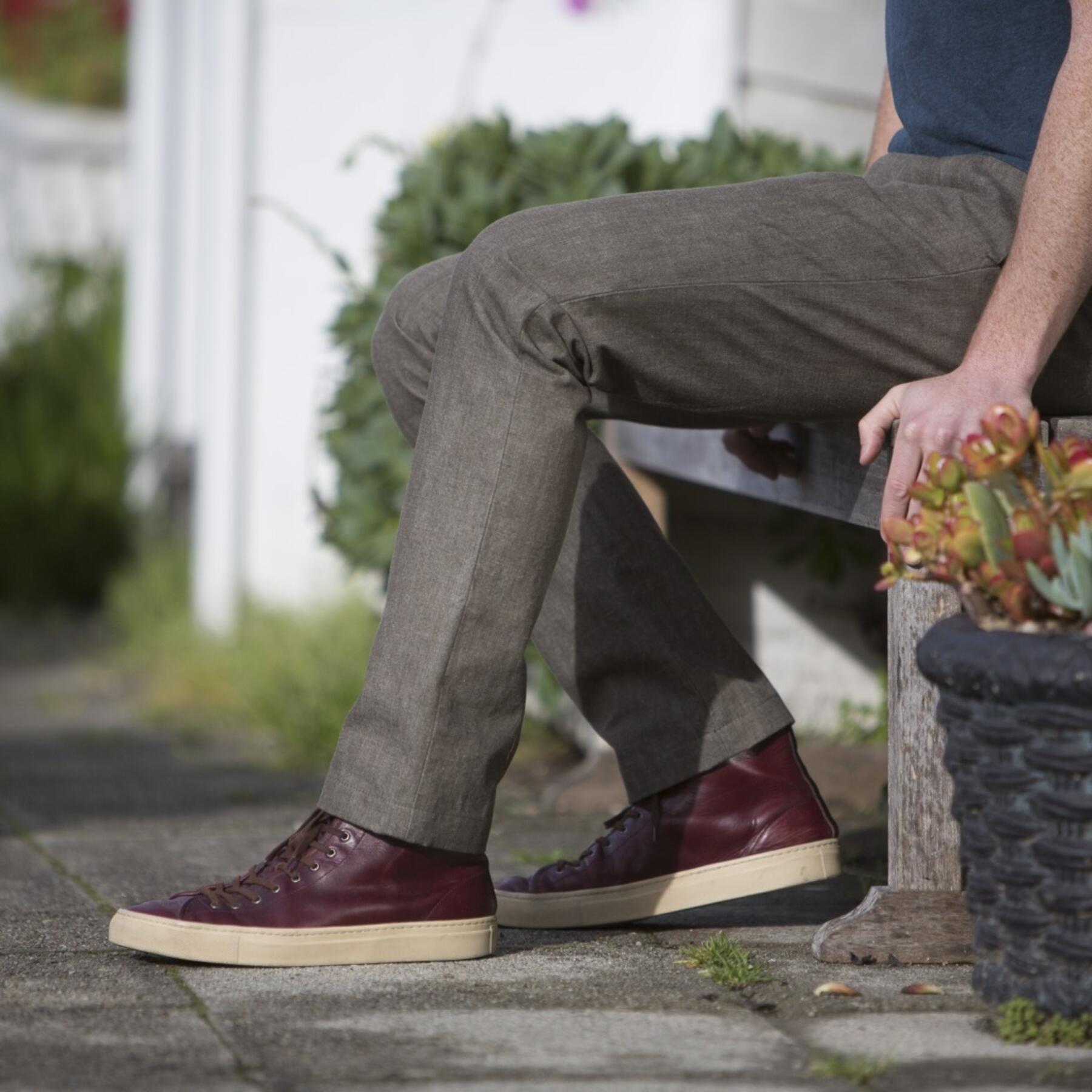 gustin #115 olive chambray chino