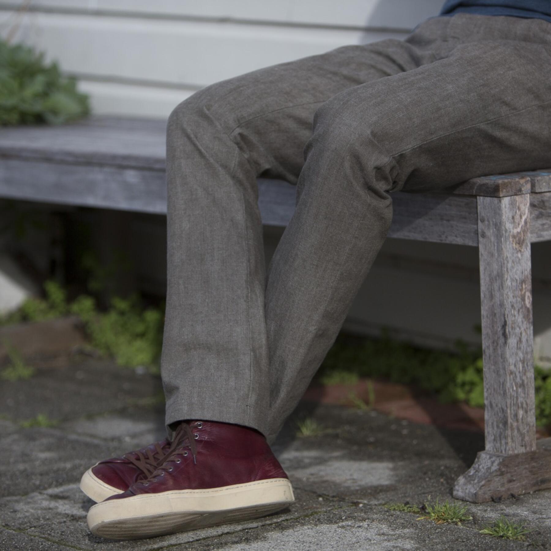 gustin #115 olive chambray chino