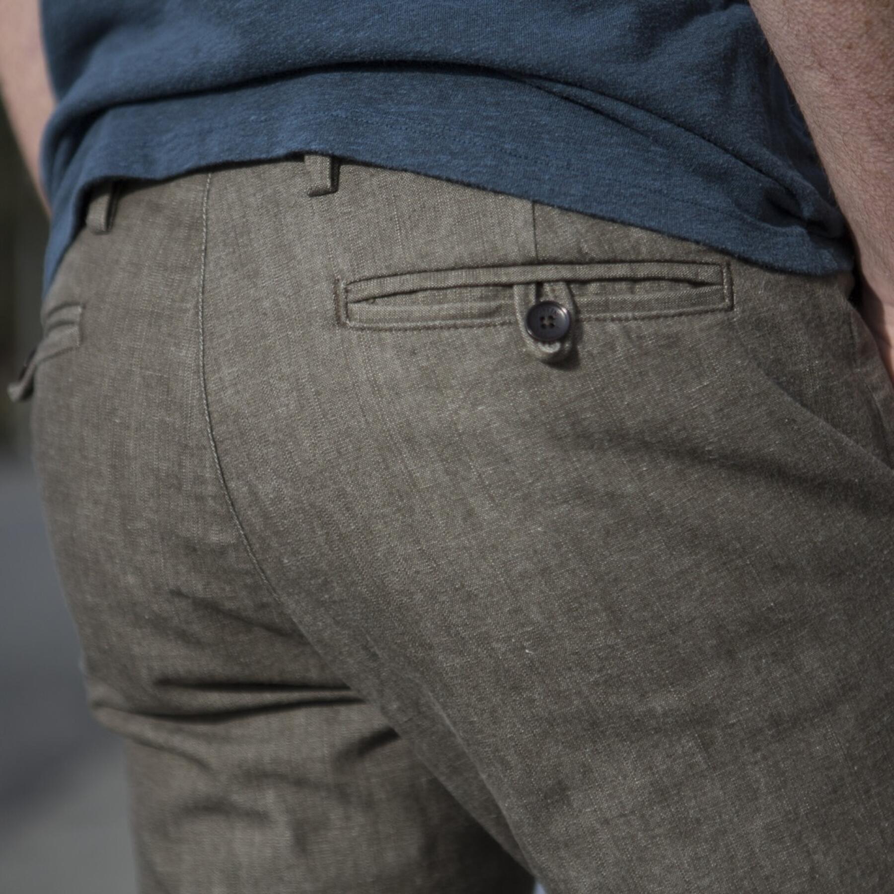 gustin #115 olive chambray chino