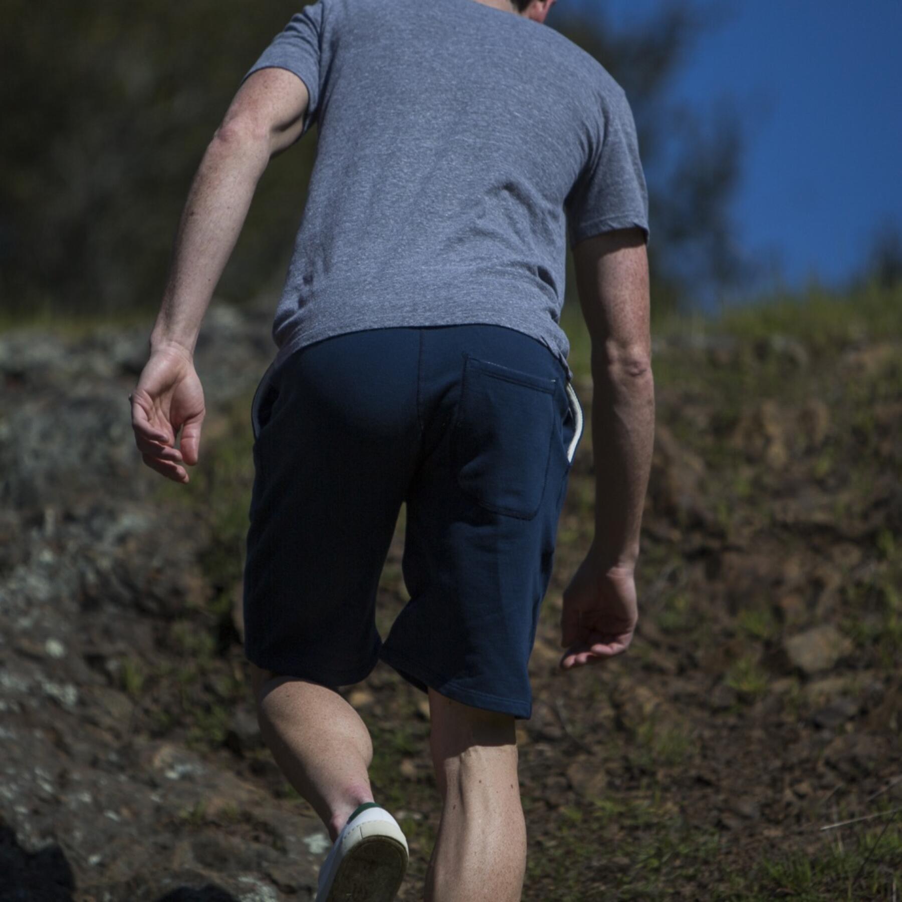 gustin navy sweatshorts