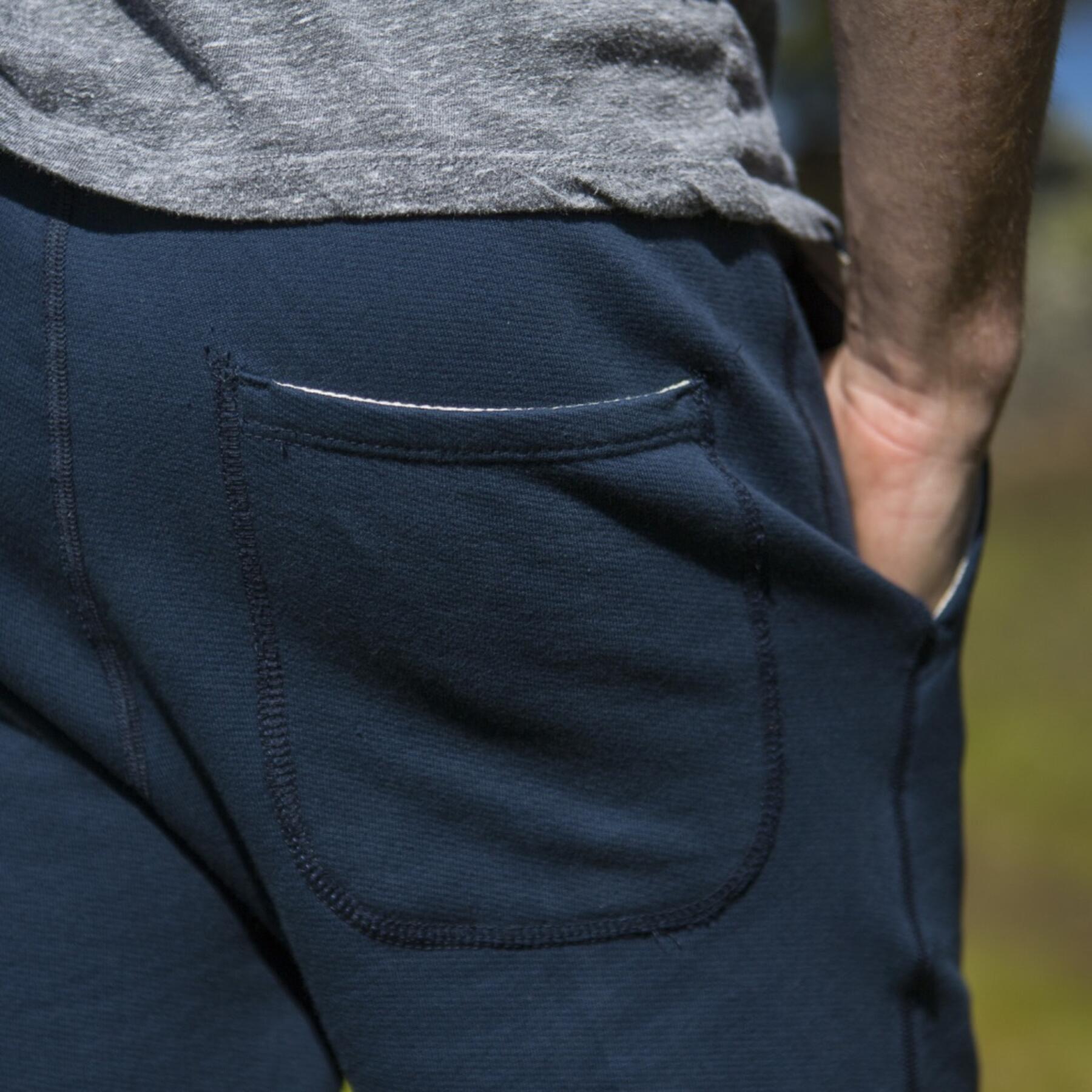 gustin navy sweatshorts