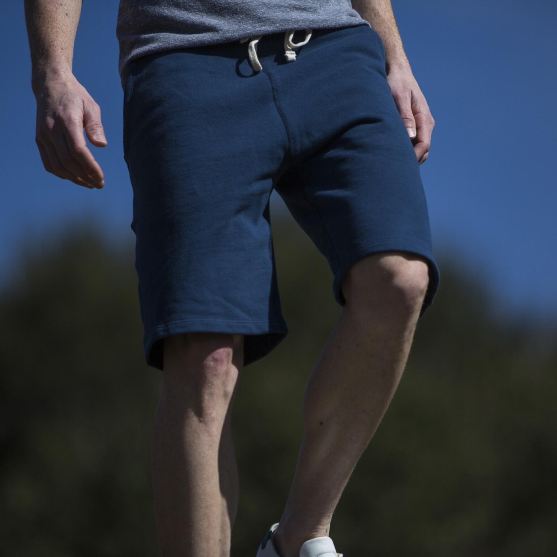 gustin navy sweatshorts