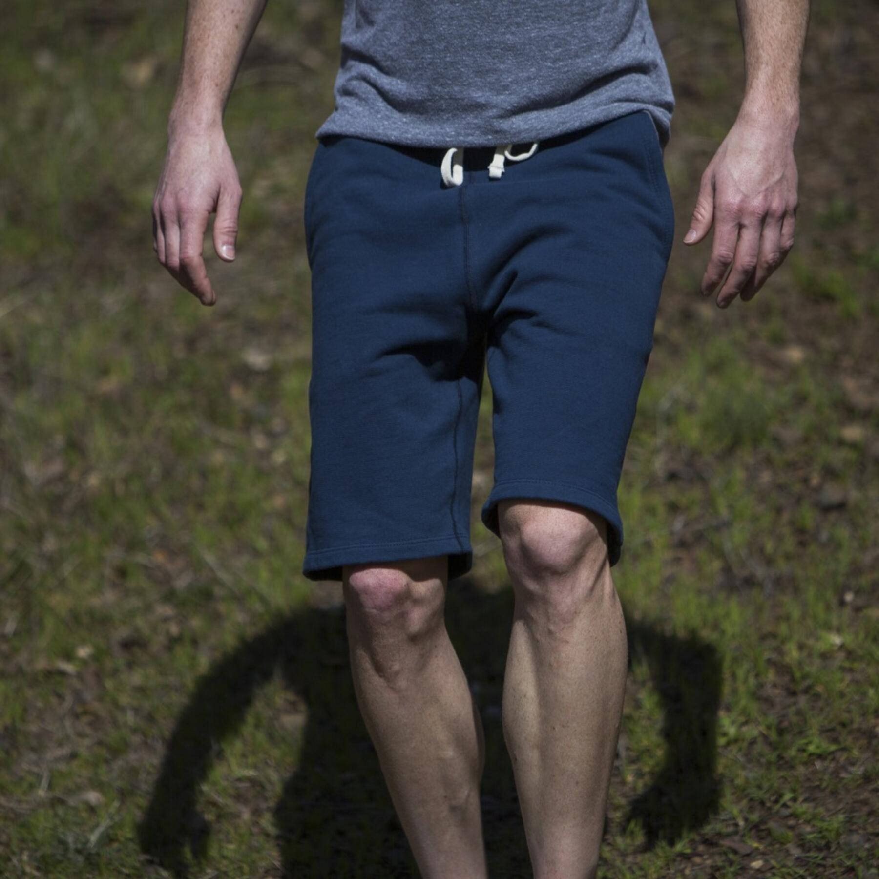 gustin navy sweatshorts