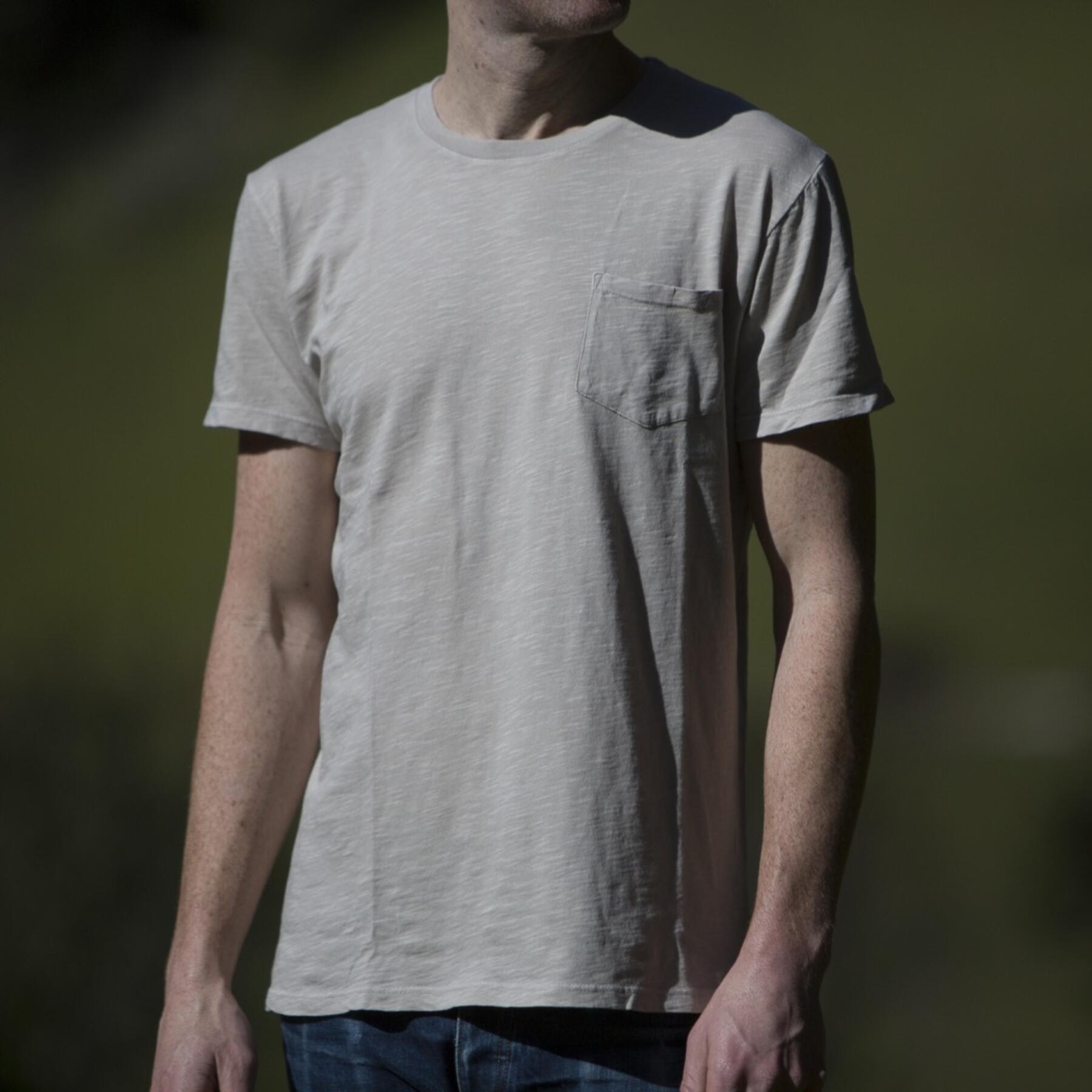 gustin slub pocket t-shirt 3 pack (ocean, oatmeal, red)