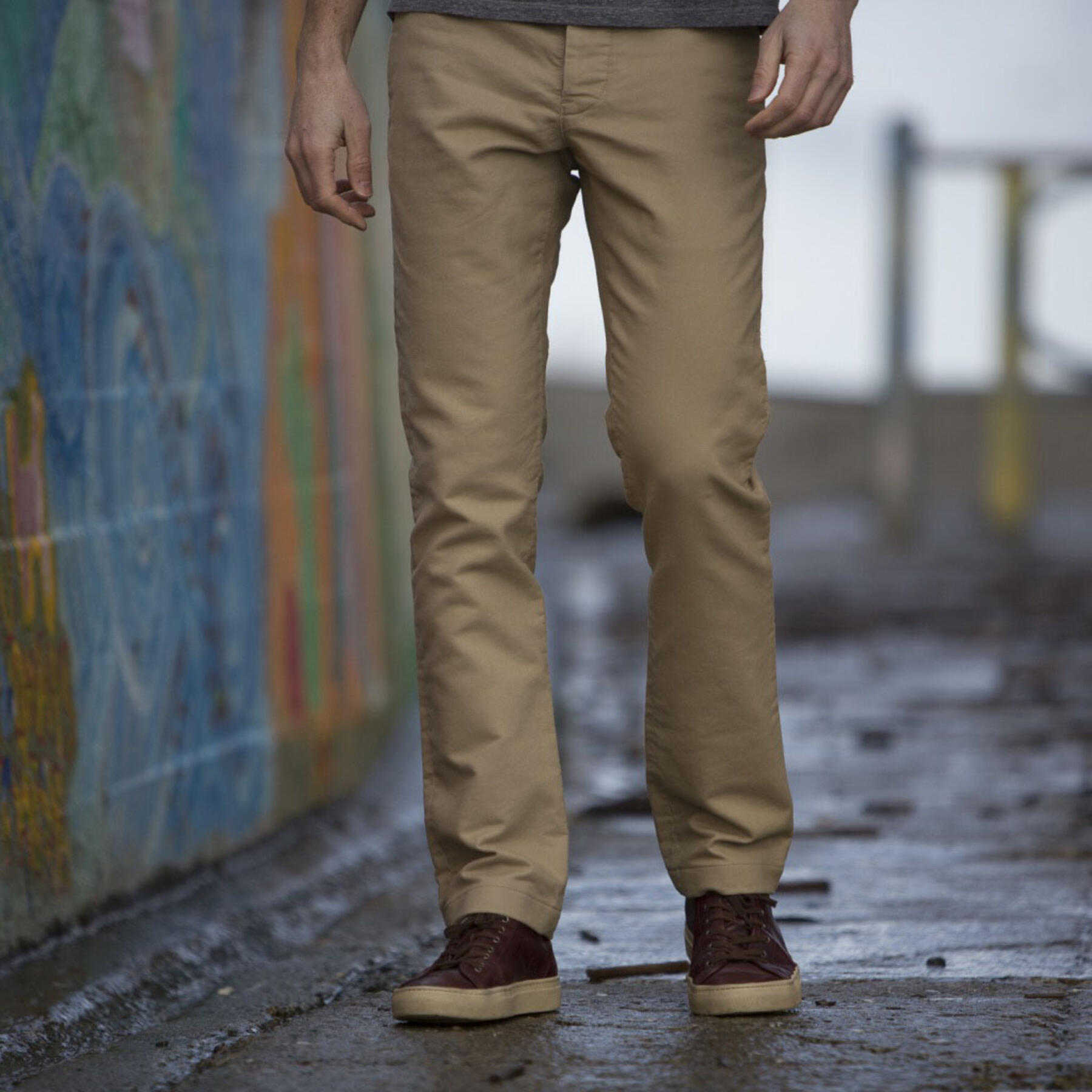 gustin #119 khaki moleskin chino