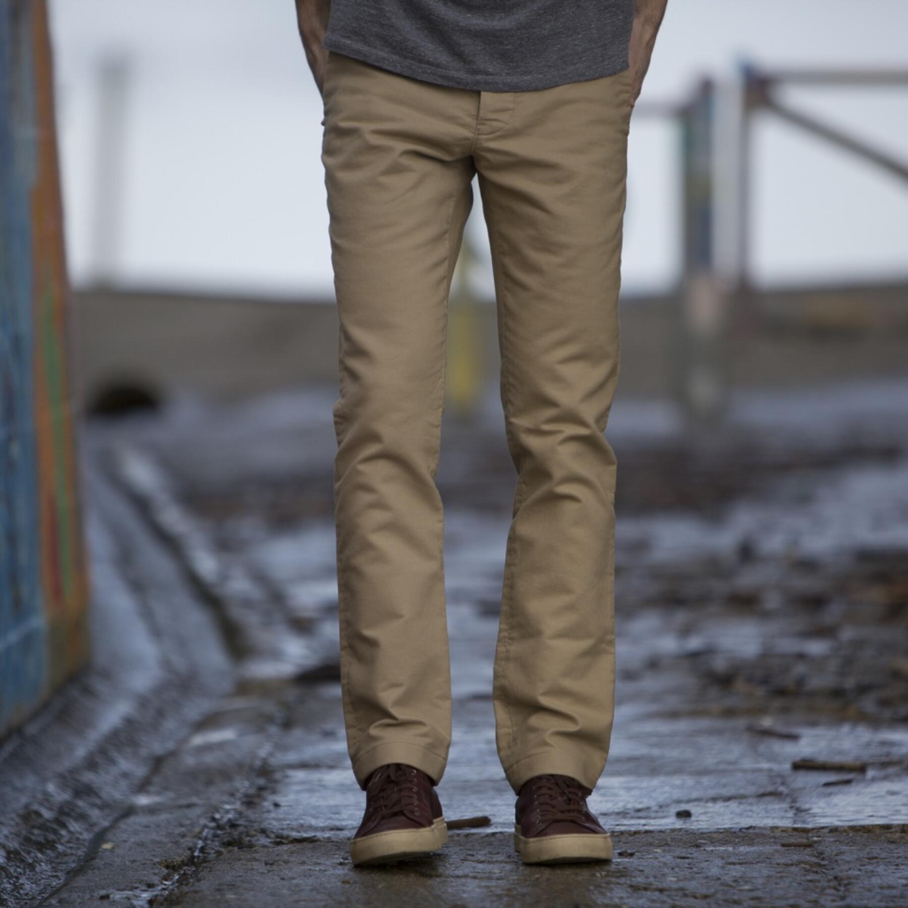 gustin #119 khaki moleskin chino