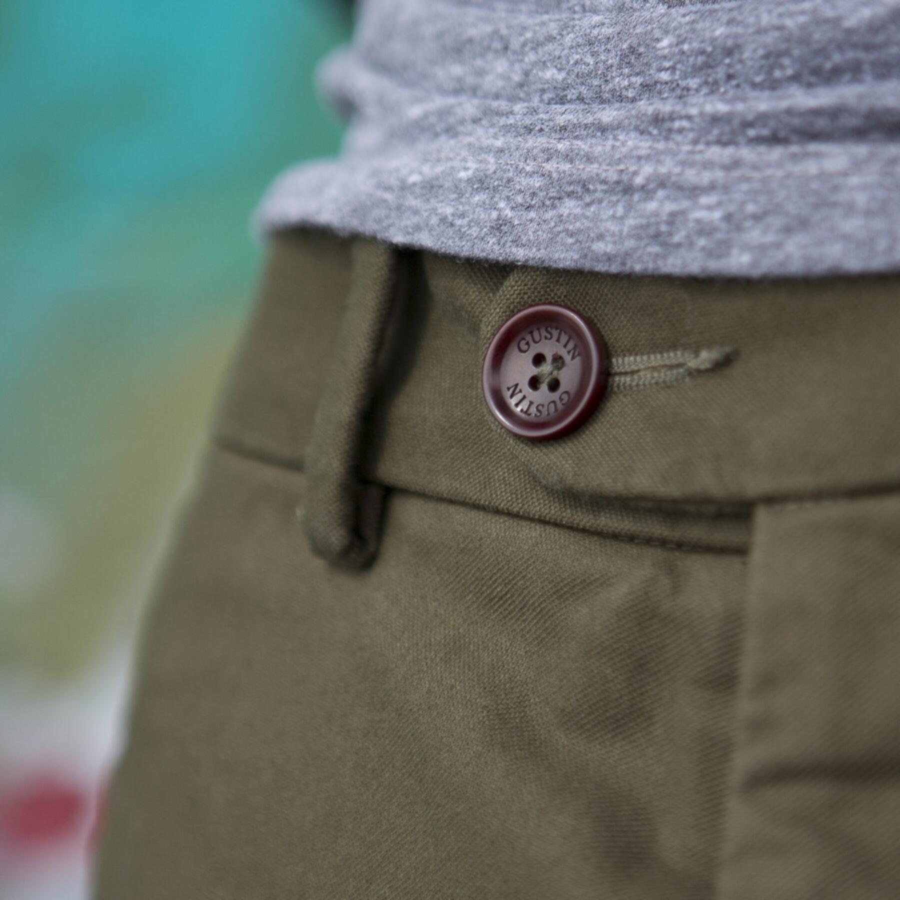 gustin #120 olive moleskin chino