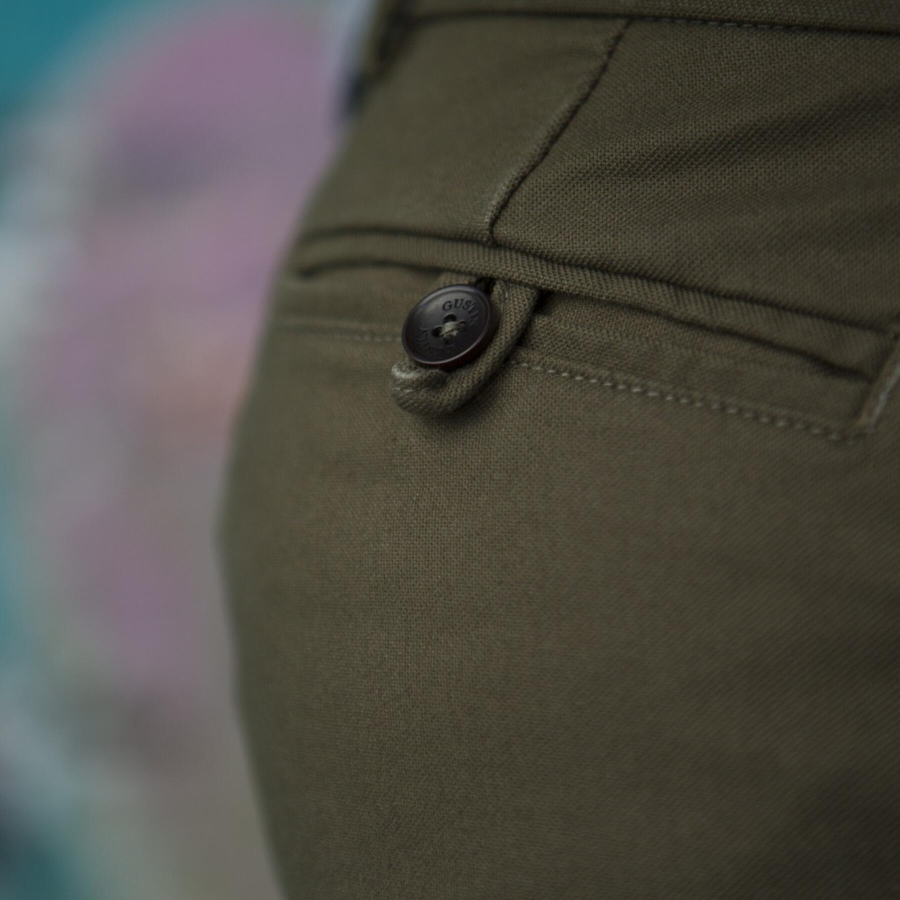 gustin #120 olive moleskin chino