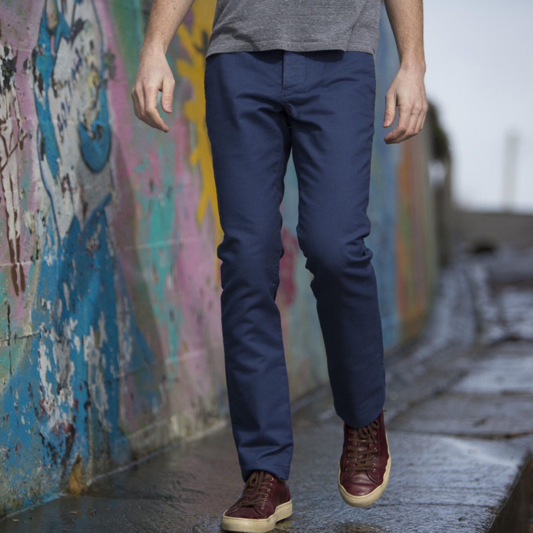gustin #121 royal moleskin chino