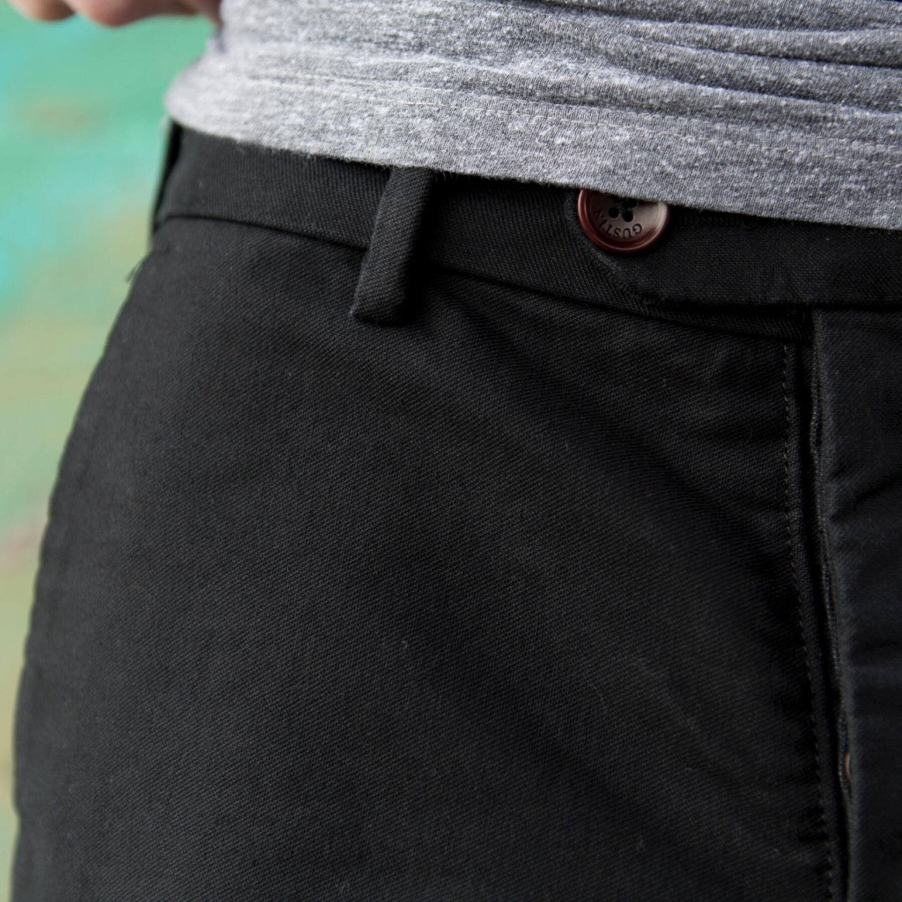 gustin #123 black moleskin chino