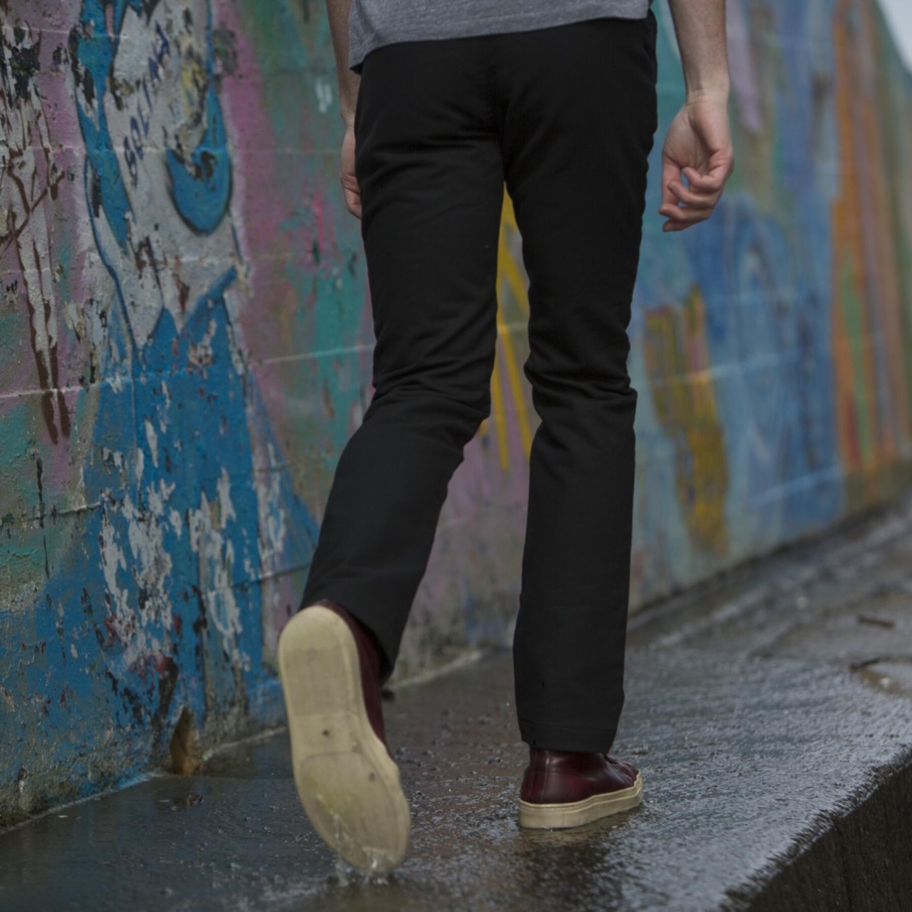 gustin #123 black moleskin chino