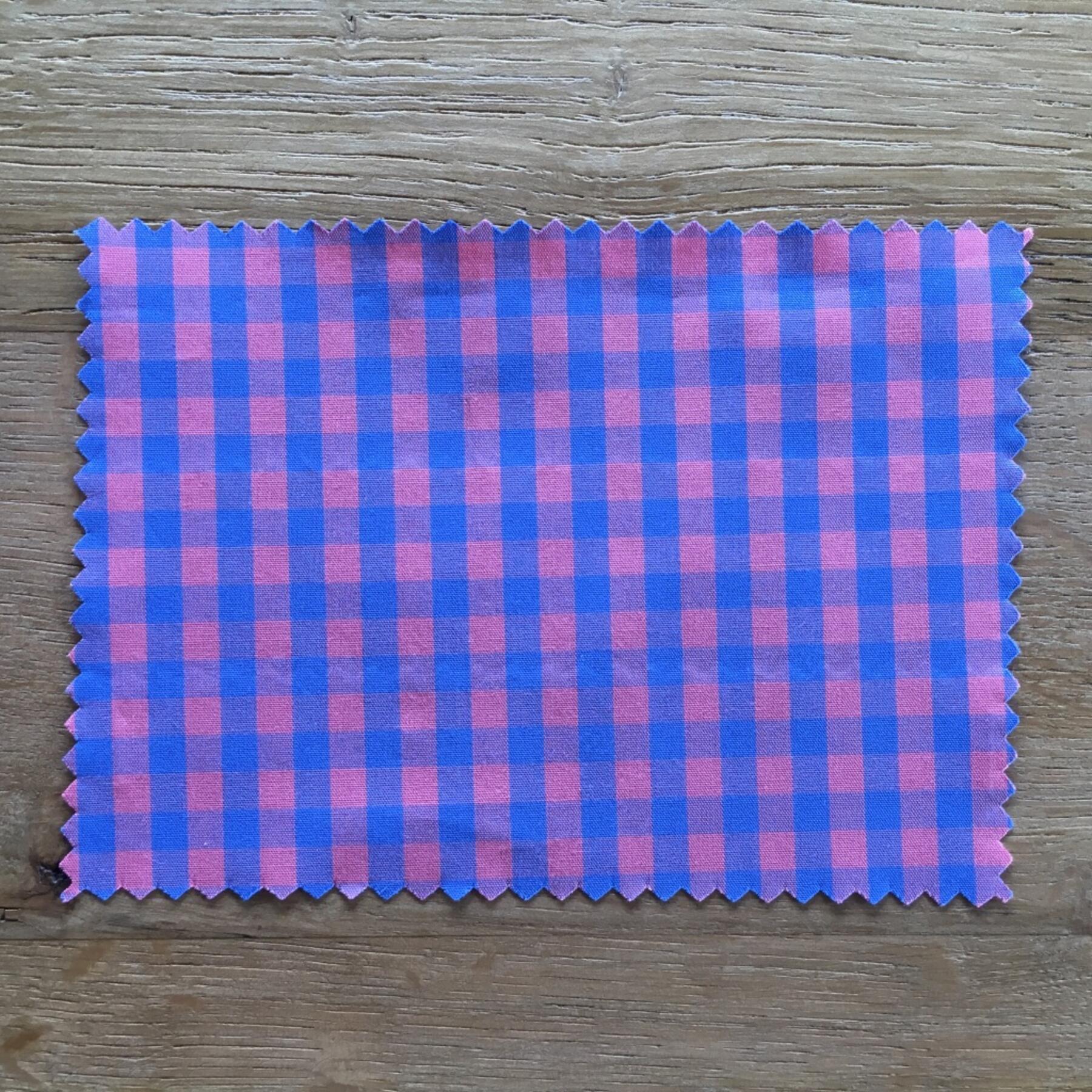 gustin #490 scarlet blue gingham