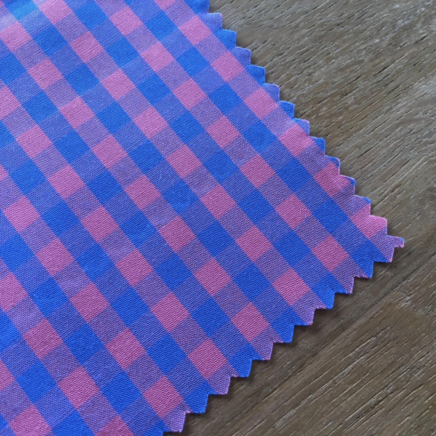 gustin #490 scarlet blue gingham