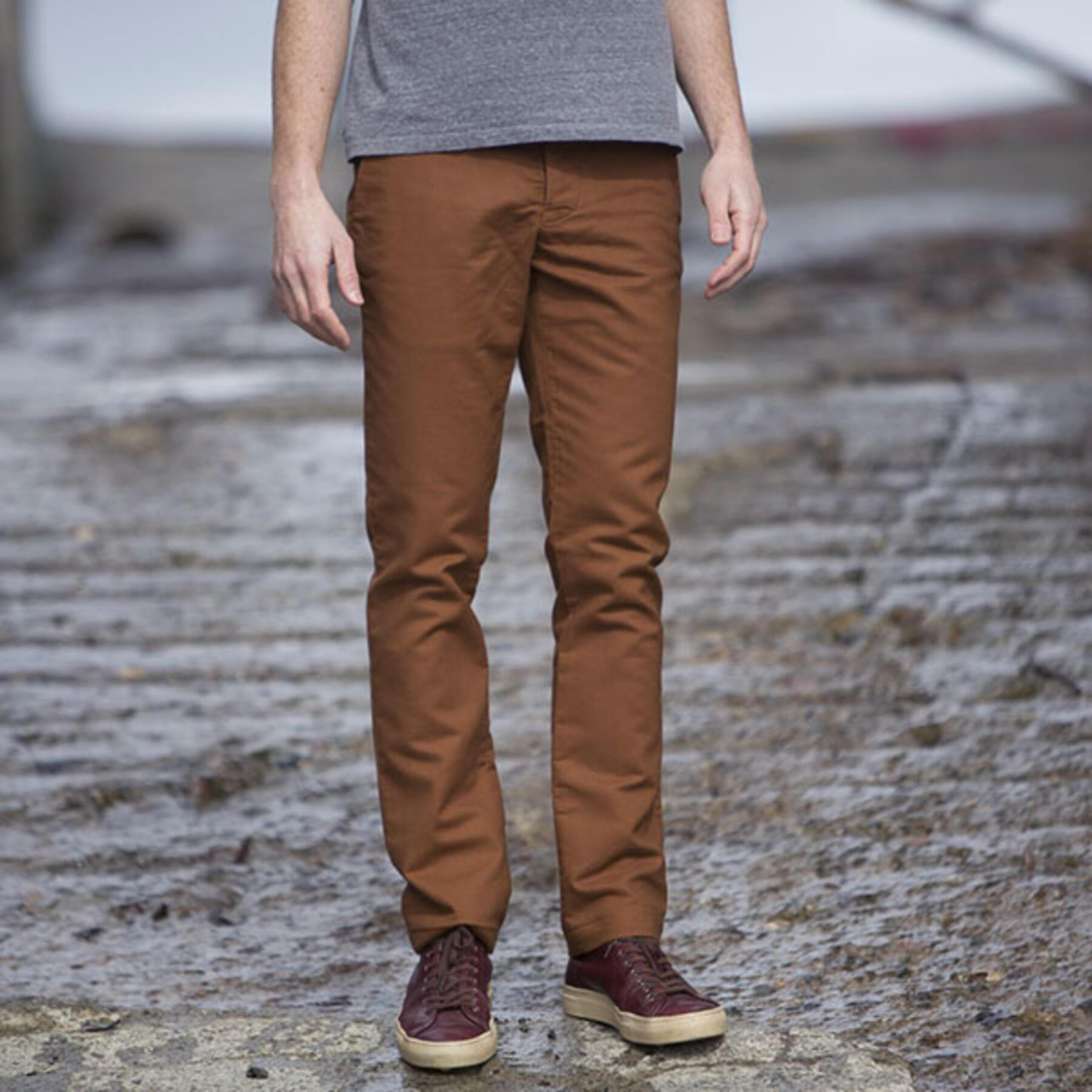 gustin #122 camel moleskin chino