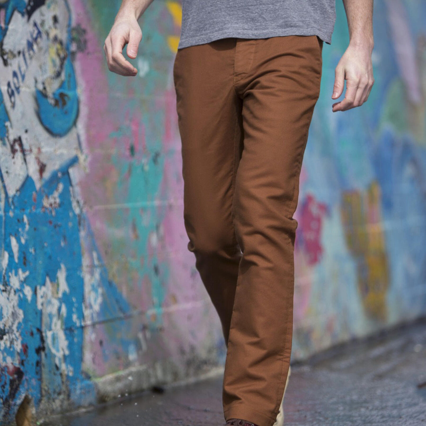 gustin #122 camel moleskin chino