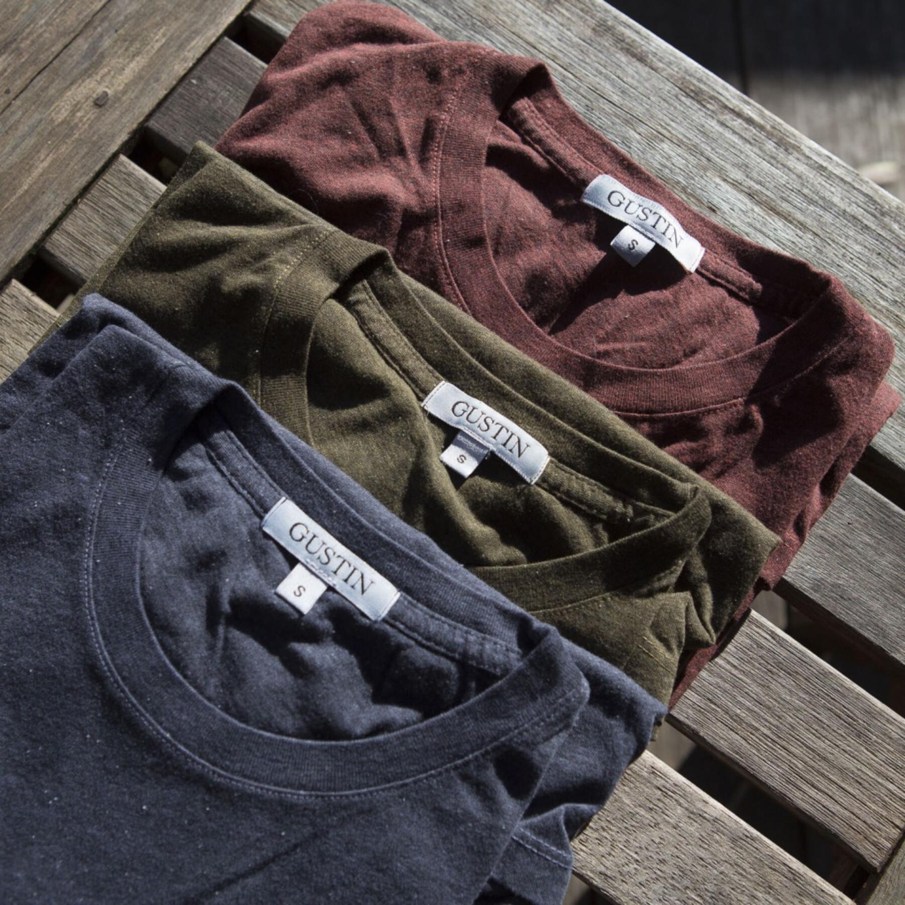 gustin heather earth t-shirt 3 pack