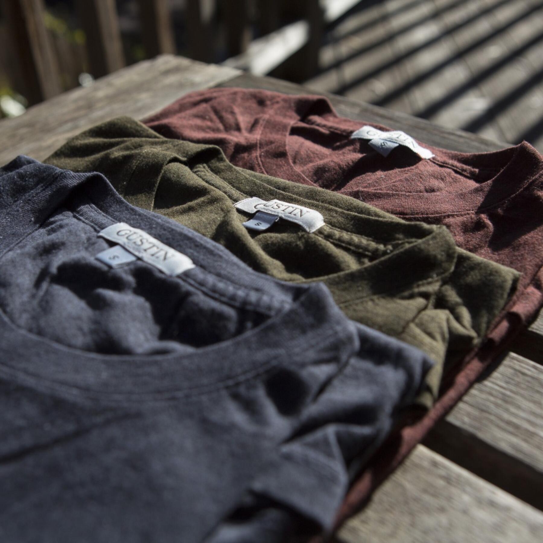 gustin heather earth t-shirt 3 pack