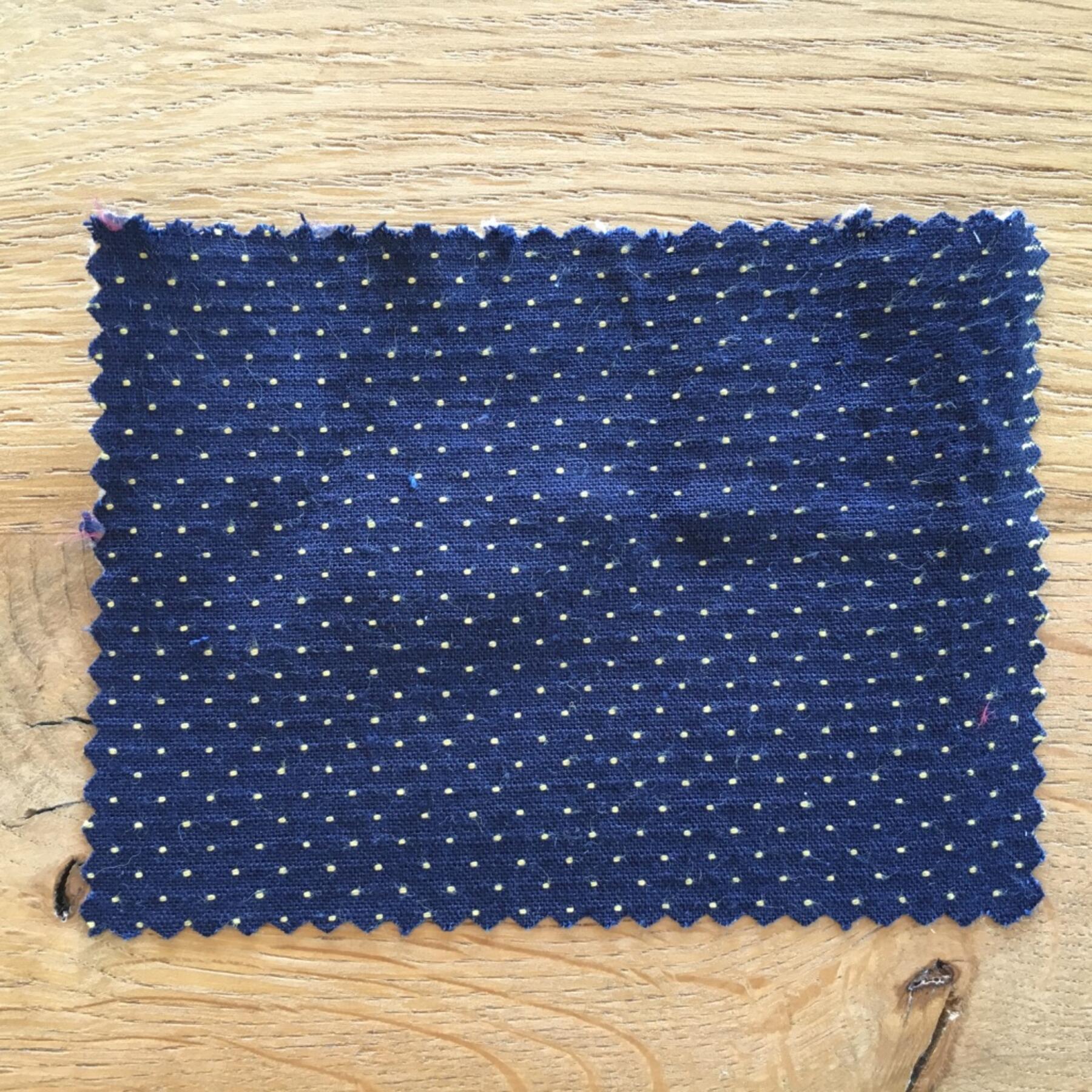 gustin #493 indigo yellow dot jacquard