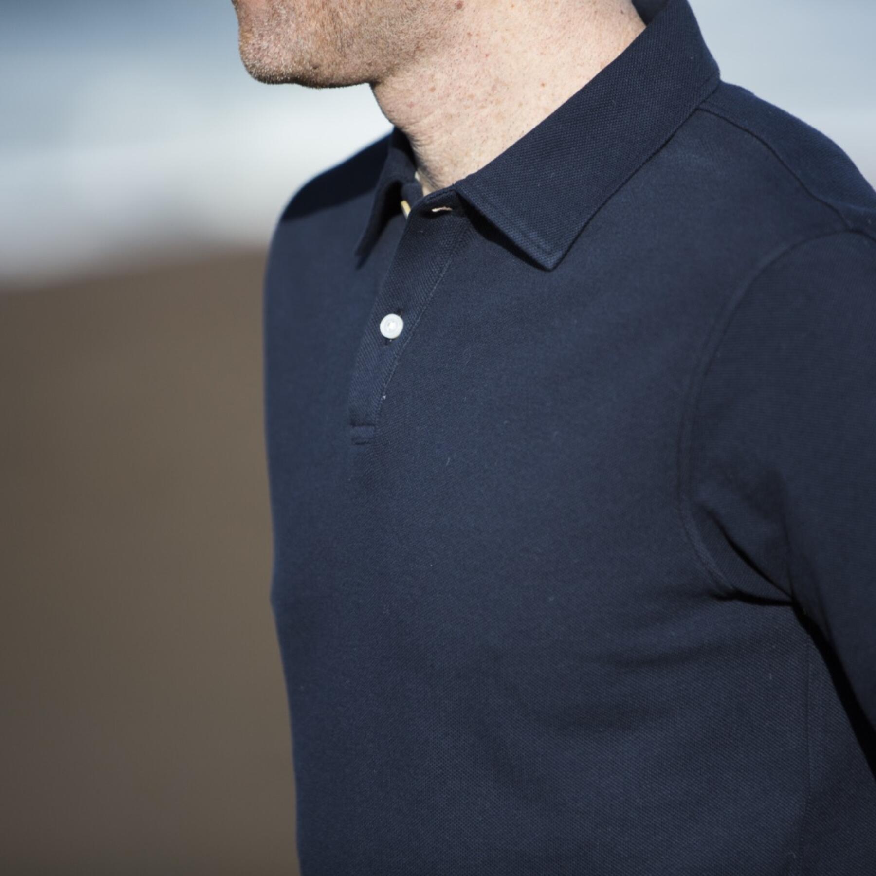 gustin japan pique polo - navy