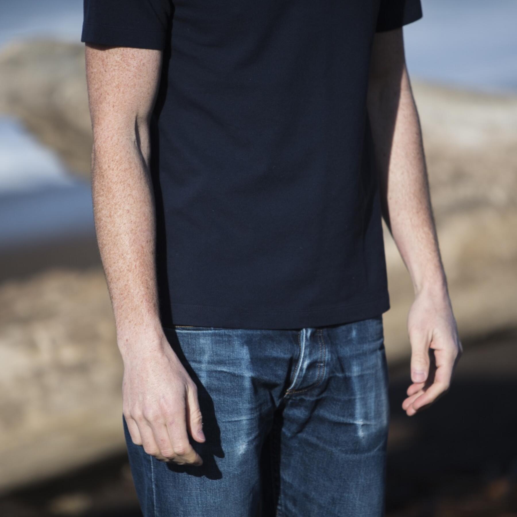 gustin japan pique polo - navy