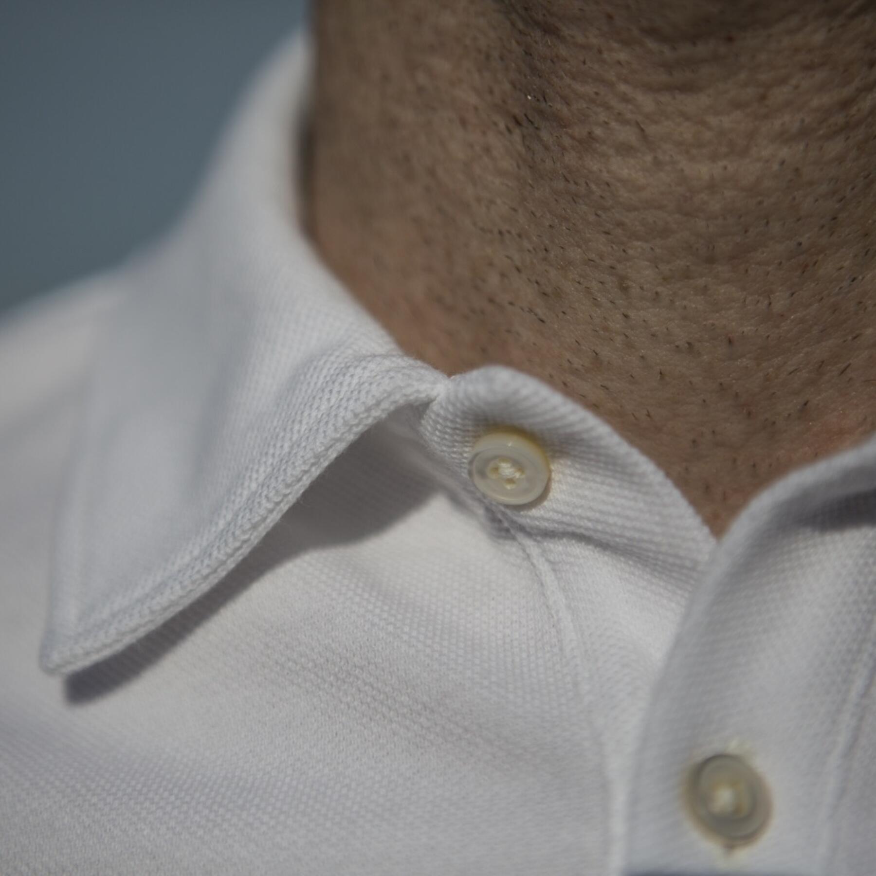 gustin japan pique polo - white